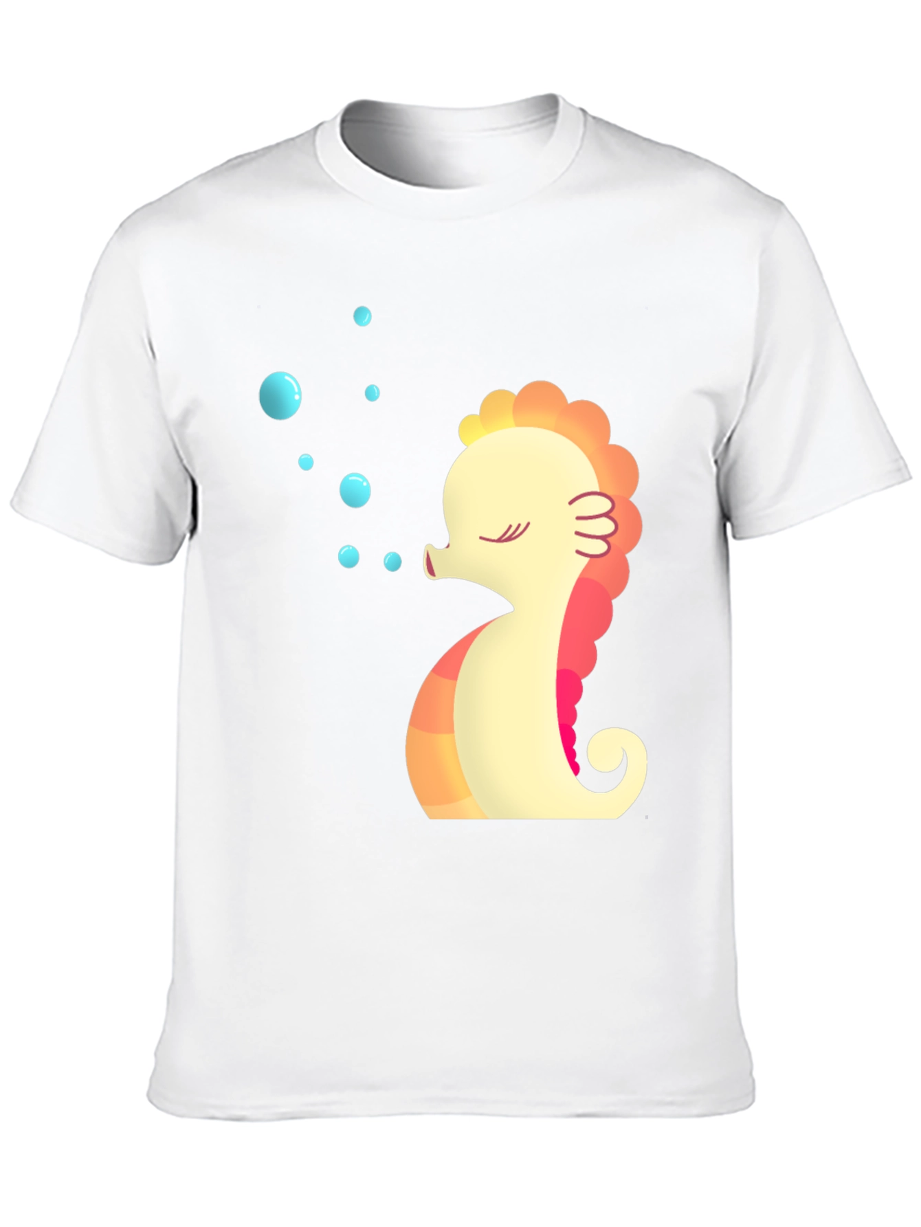 Seahorse Bubble T-Shirt - Cute Sea Life Tee