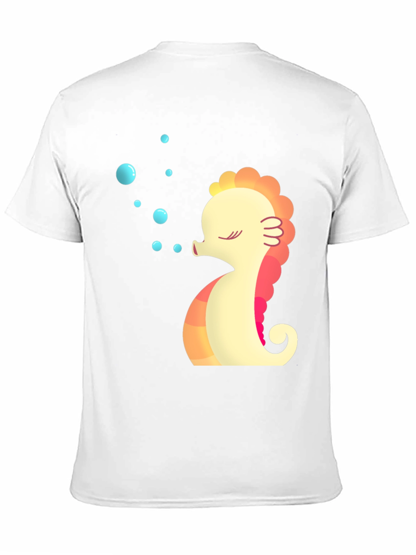 Seahorse Bubble T-Shirt - Cute Sea Life Tee