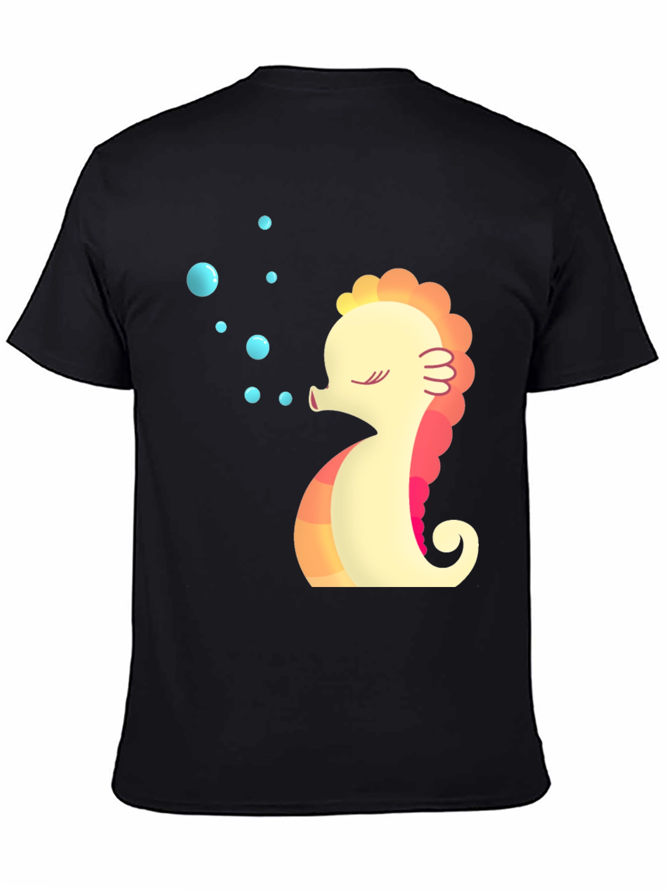Seahorse Bubble T-Shirt - Cute Sea Life Tee