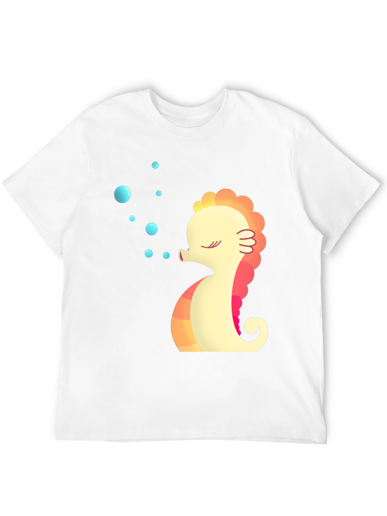 Seahorse Bubble T-Shirt - Cute Sea Life Tee