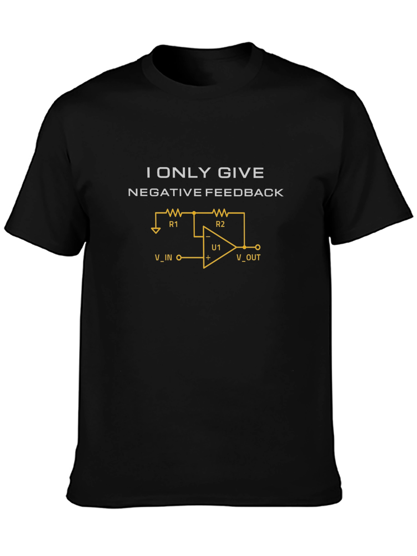 Negative Feedback Circuit T-Shirt - Funny Engineer Tee