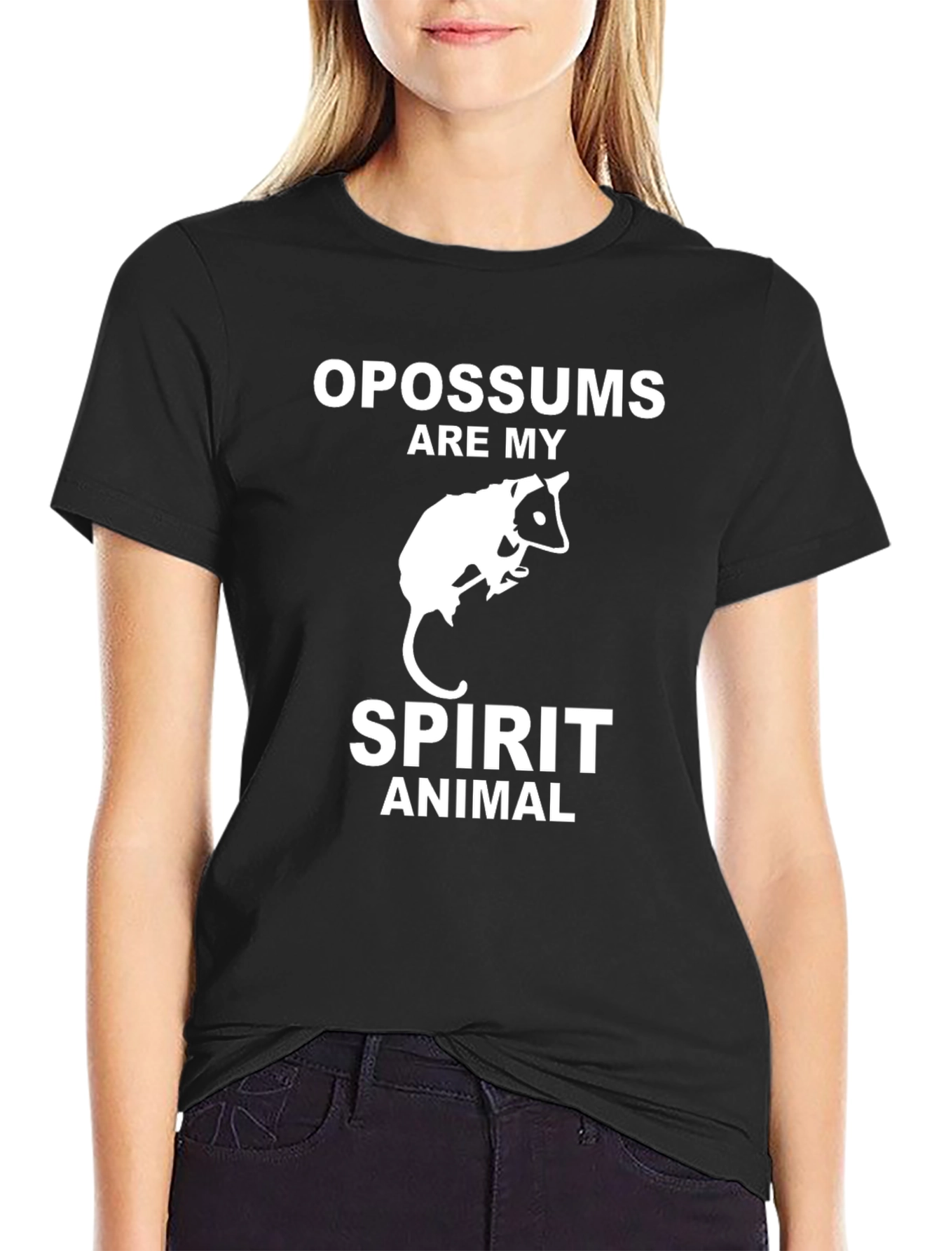 Opossum Spirit Animal Graphic T-Shirt
