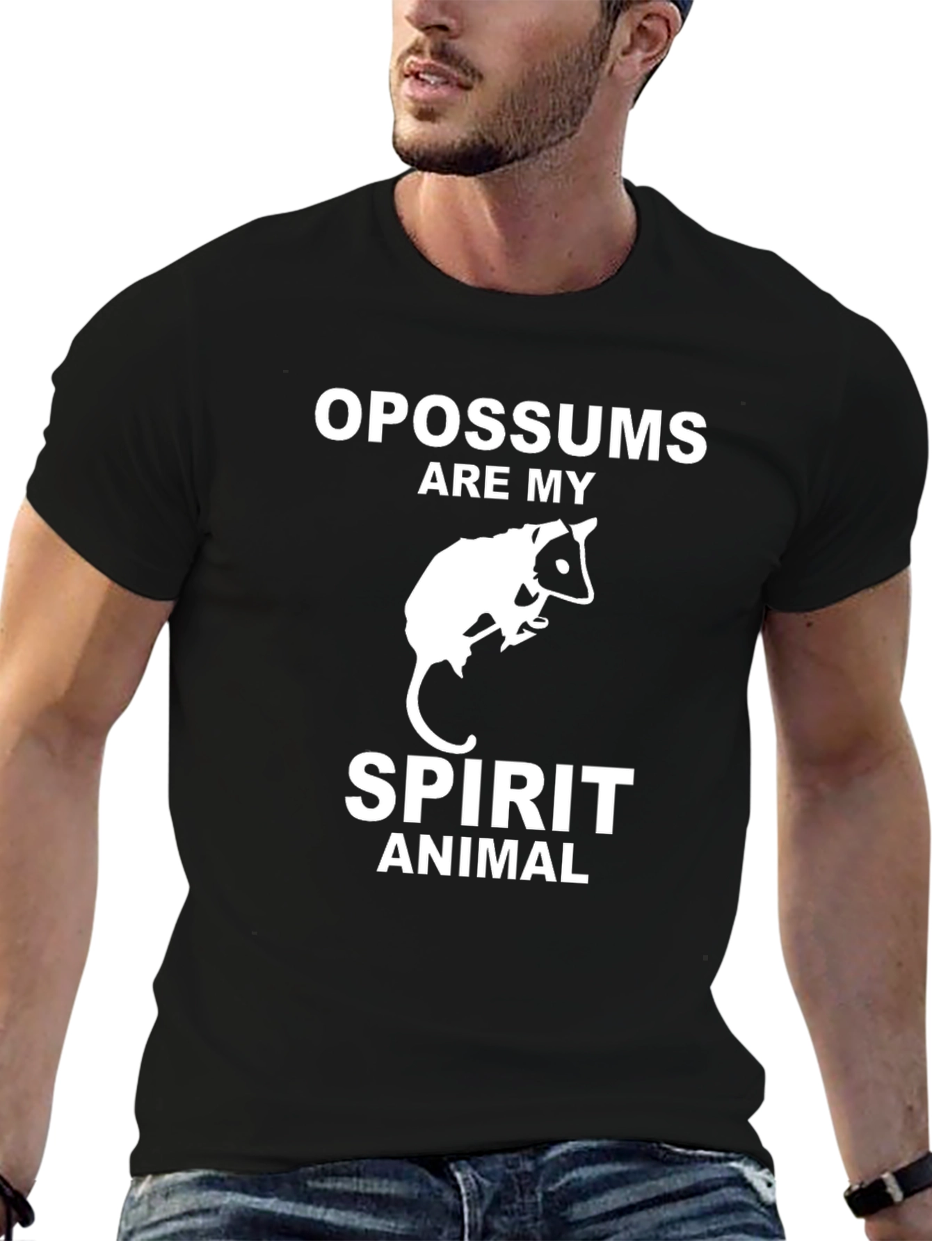 Opossum Spirit Animal Graphic T-Shirt