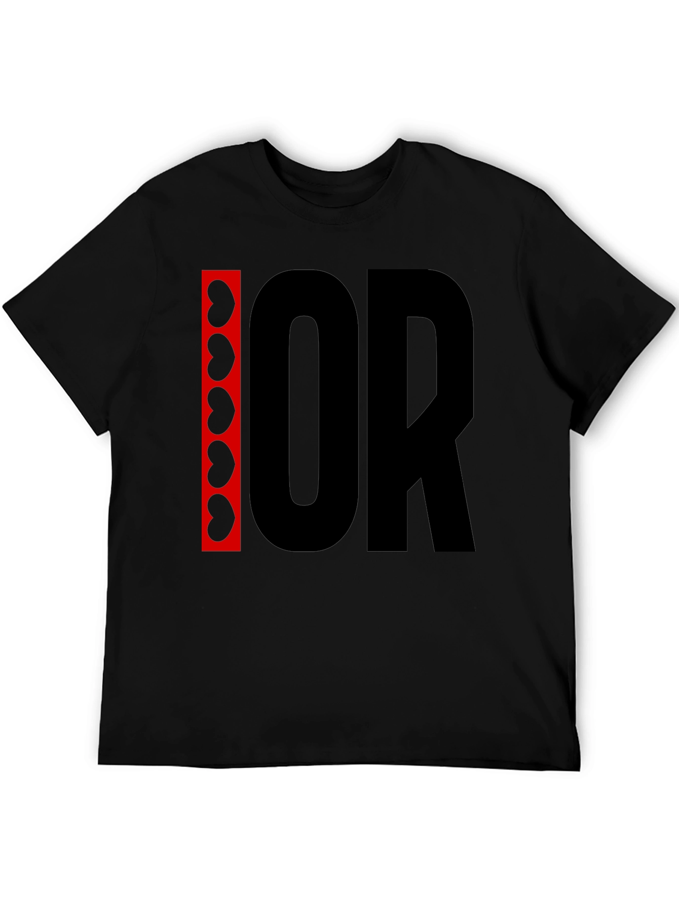 I Heart OR Black Graphic Tee Kidney Design