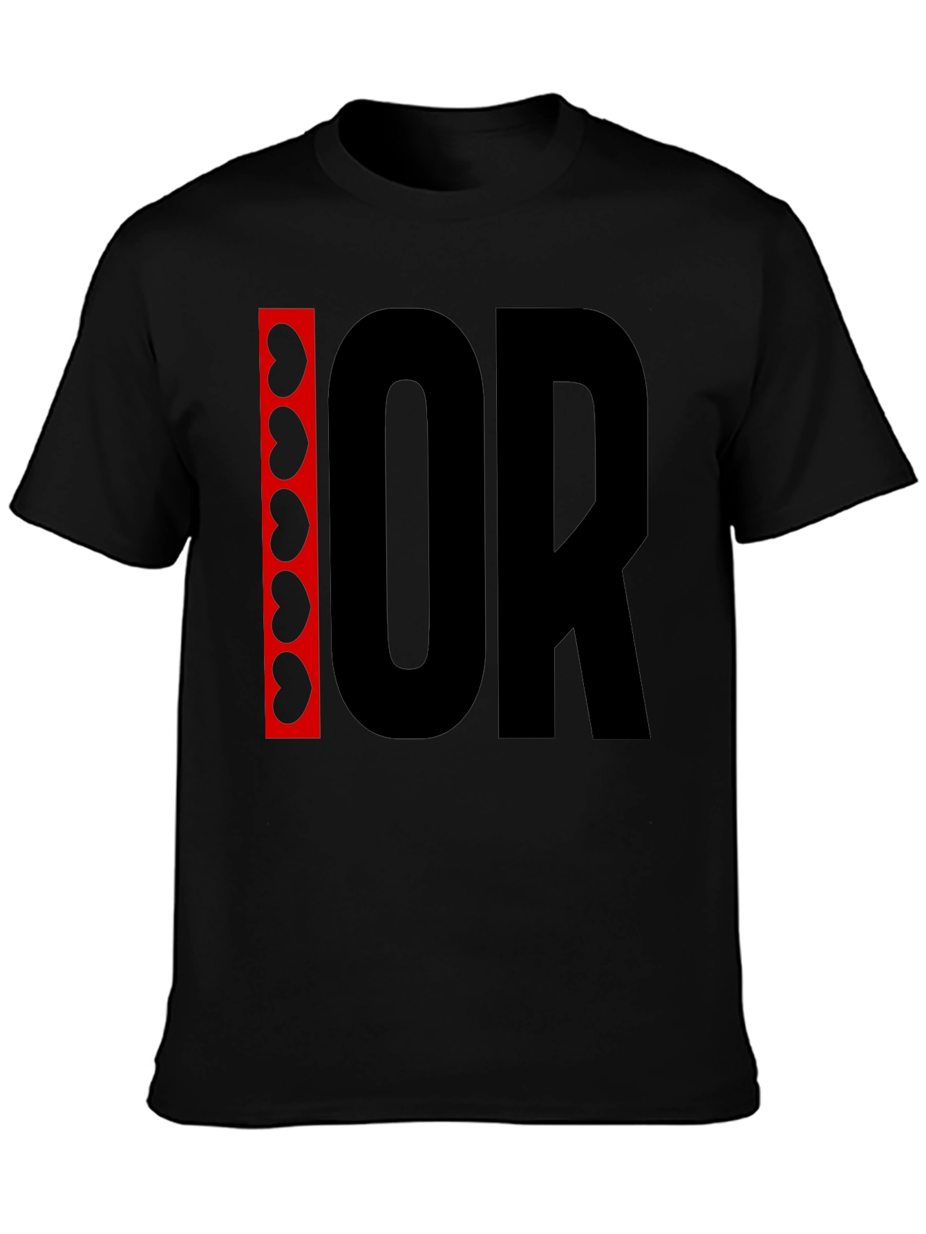 I Heart OR Black Graphic Tee Kidney Design