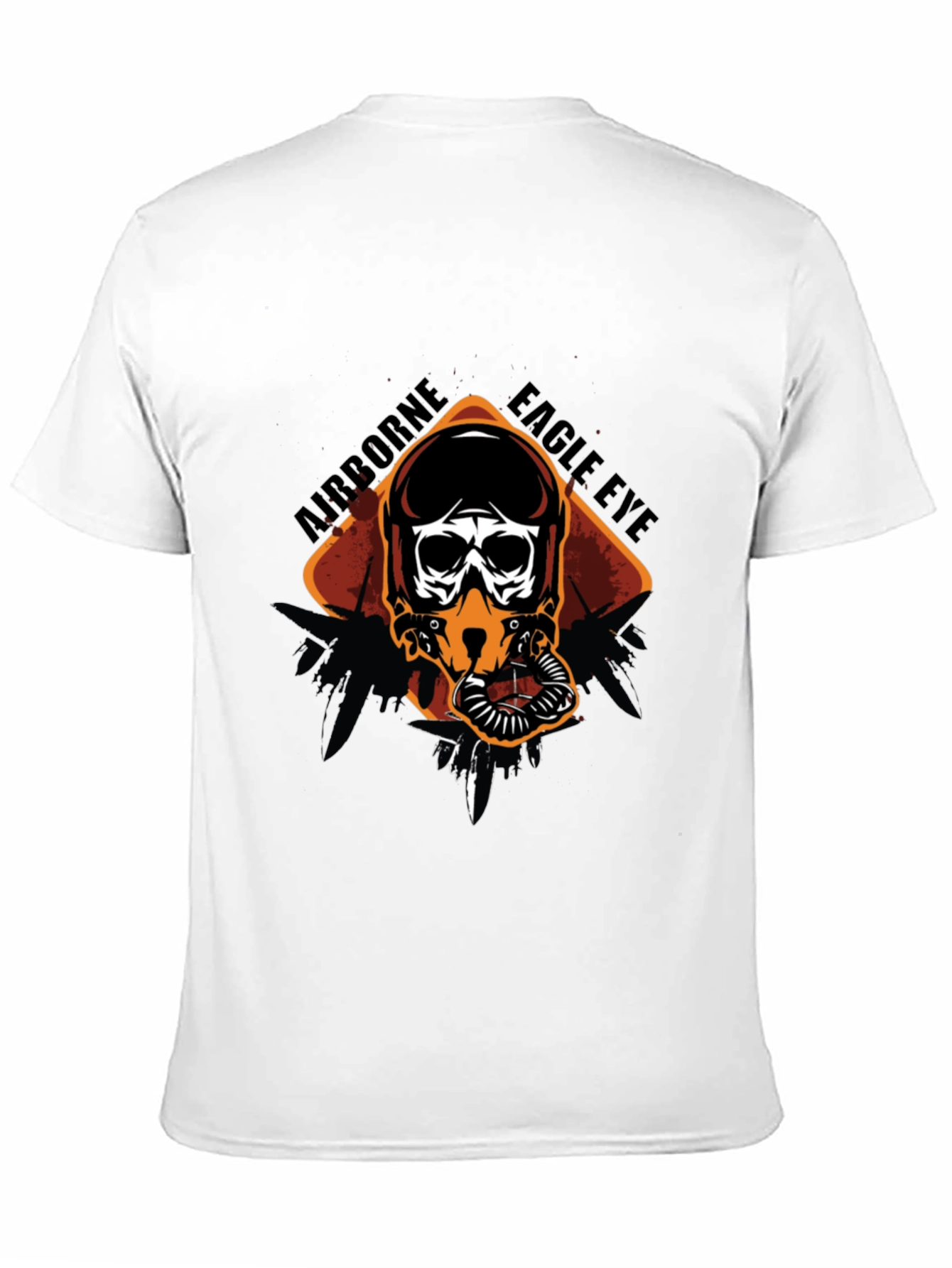 Airborne Eagle Eye Pilot Skull Graphic Tee
