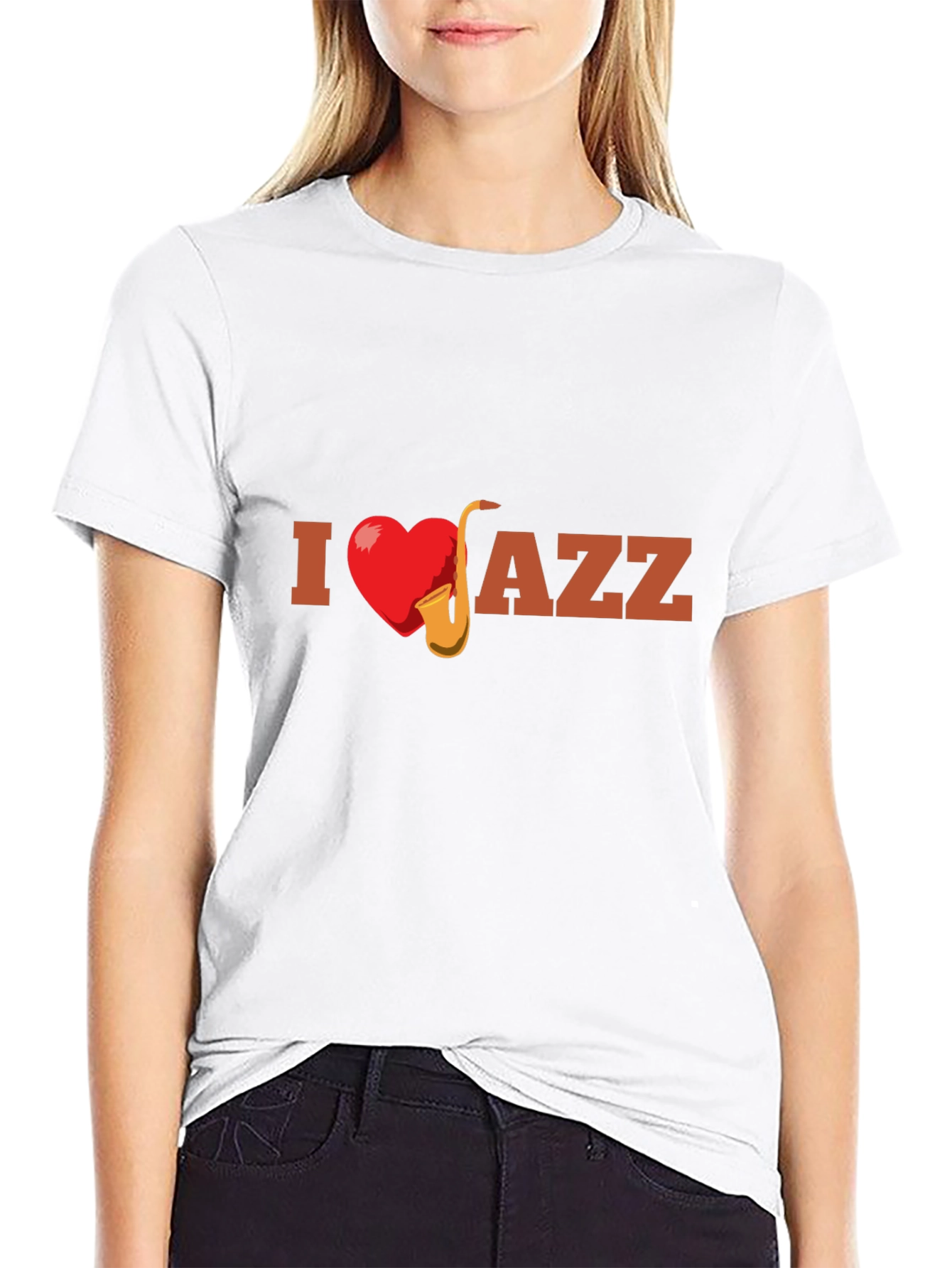 I Heart Jazz T-Shirt - Mens Graphic Tee