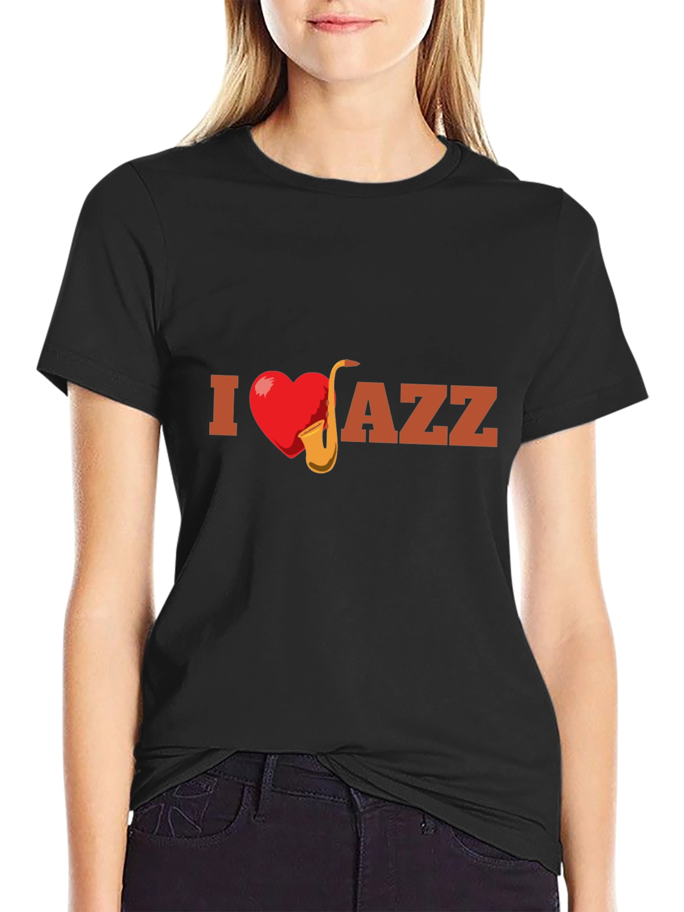 I Heart Jazz T-Shirt - Mens Graphic Tee