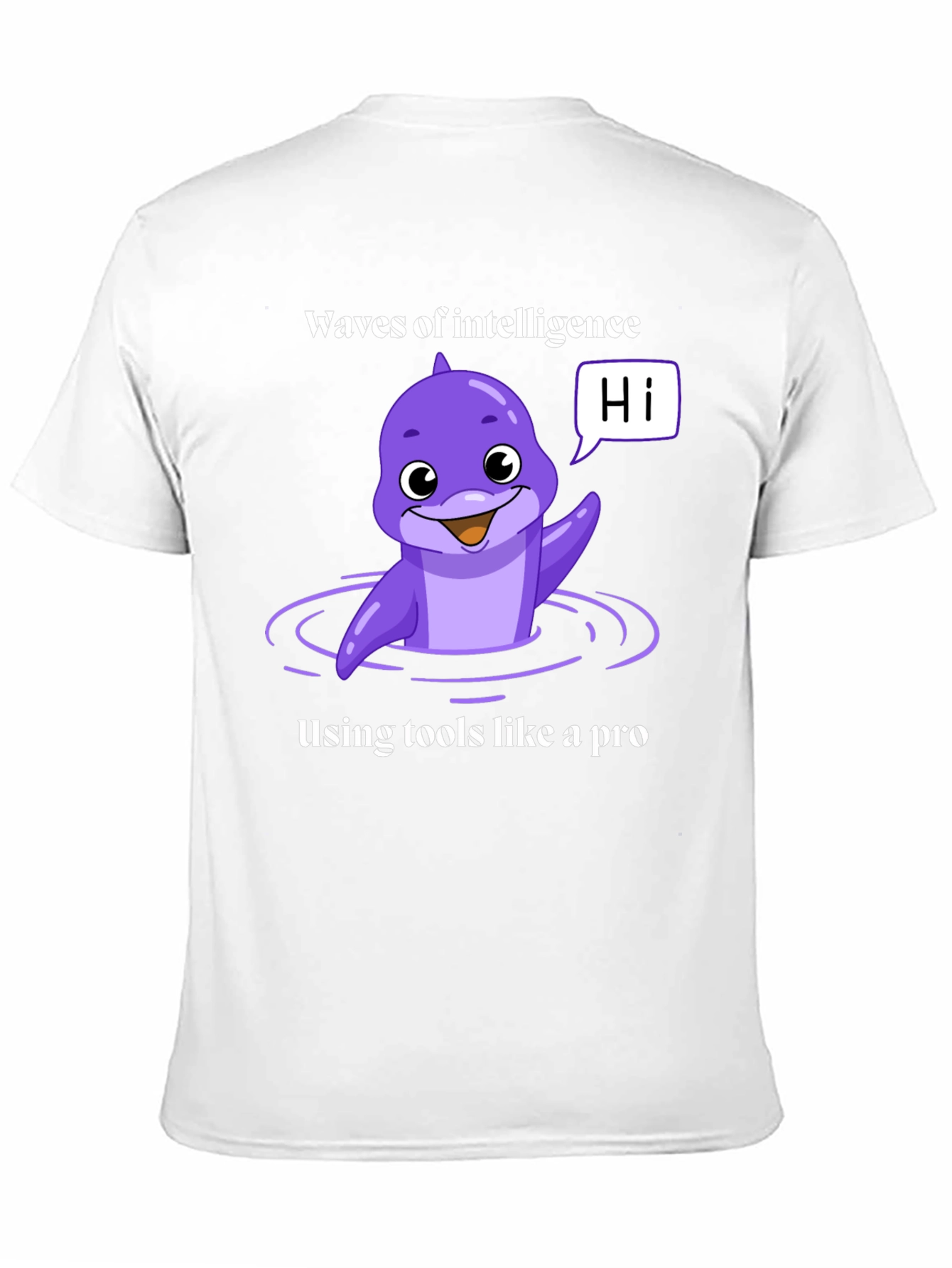 Waves of Intelligence Dolphin Tee