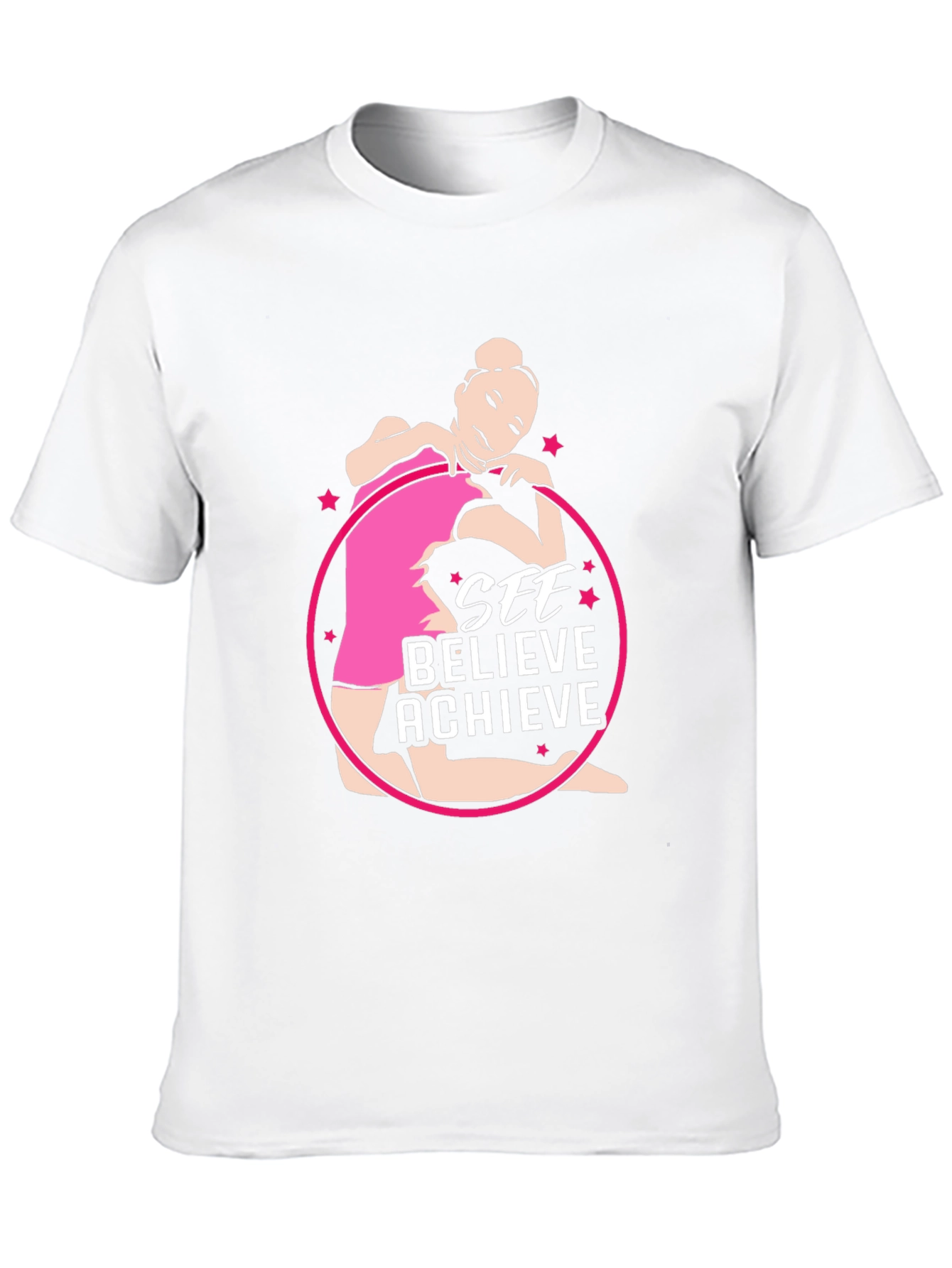 See Believe Achieve Gymnast Tee