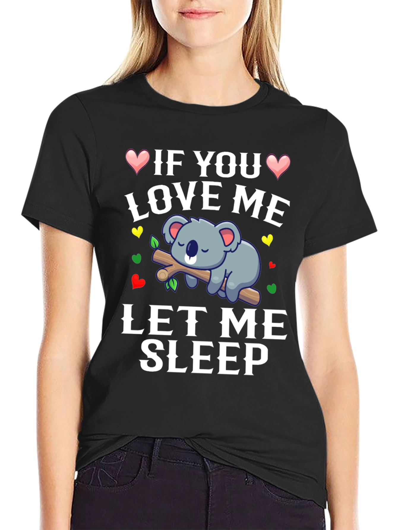 Cute Koala Bear Sleeping T-Shirt