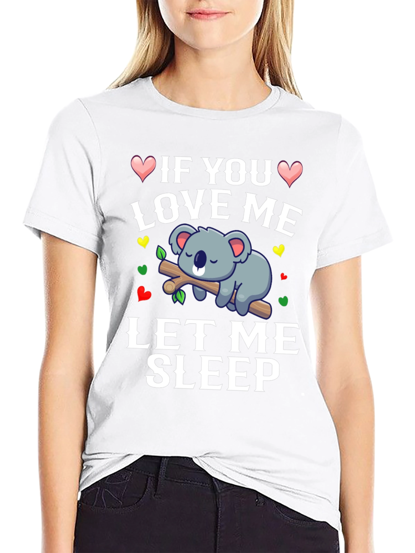 Cute Koala Bear Sleeping T-Shirt