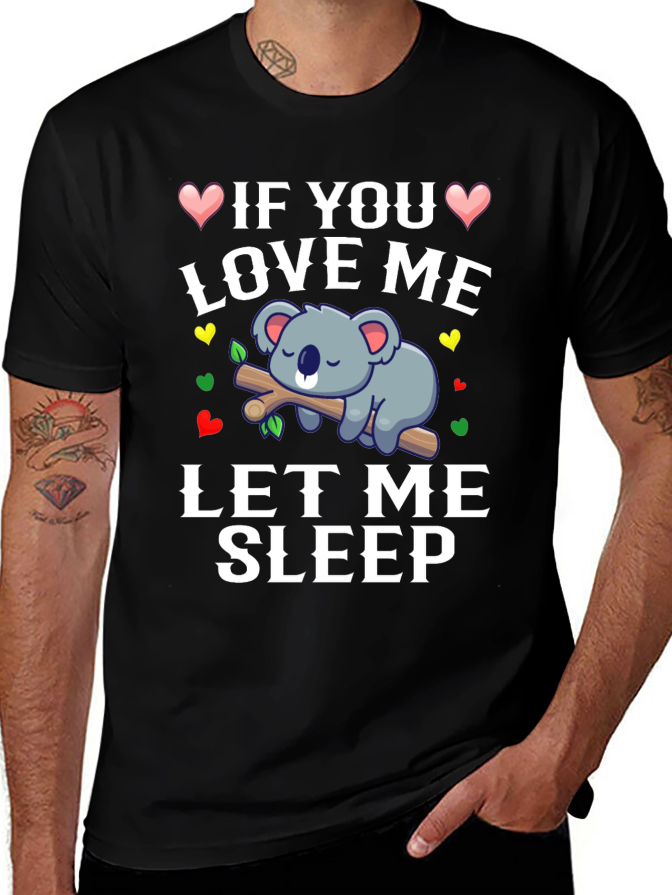 Cute Koala Bear Sleeping T-Shirt