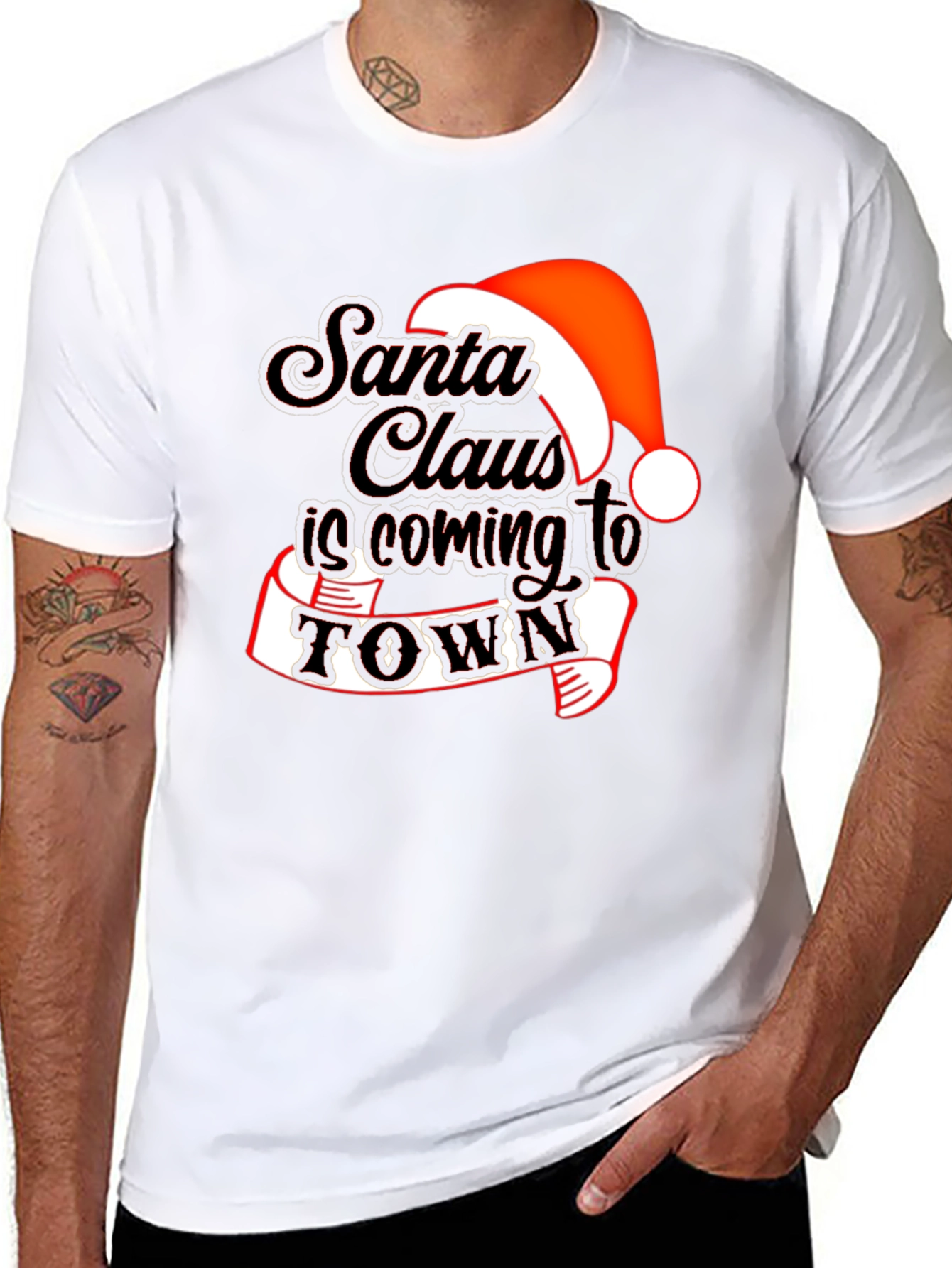 Santa Claus is Coming to Town Holiday T-Shirt