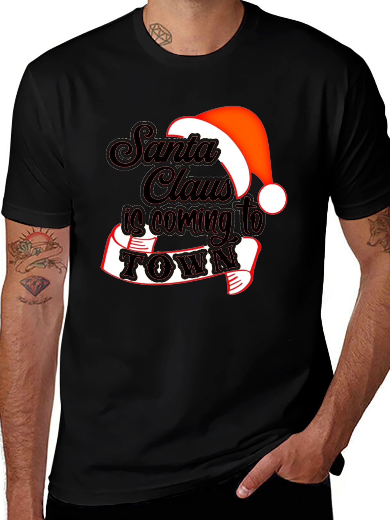 Santa Claus is Coming to Town Holiday T-Shirt