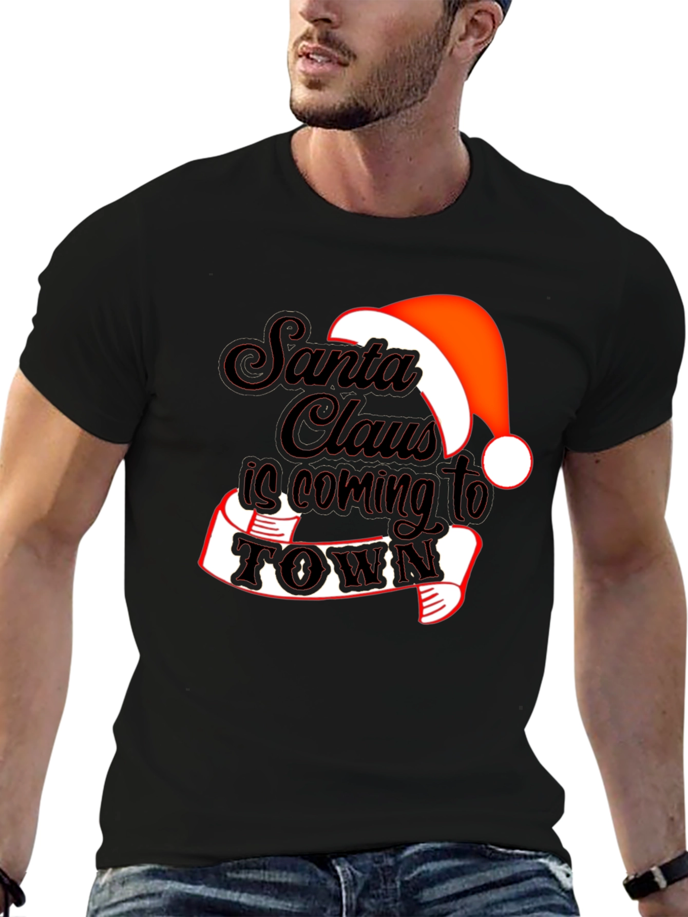 Santa Claus is Coming to Town Holiday T-Shirt