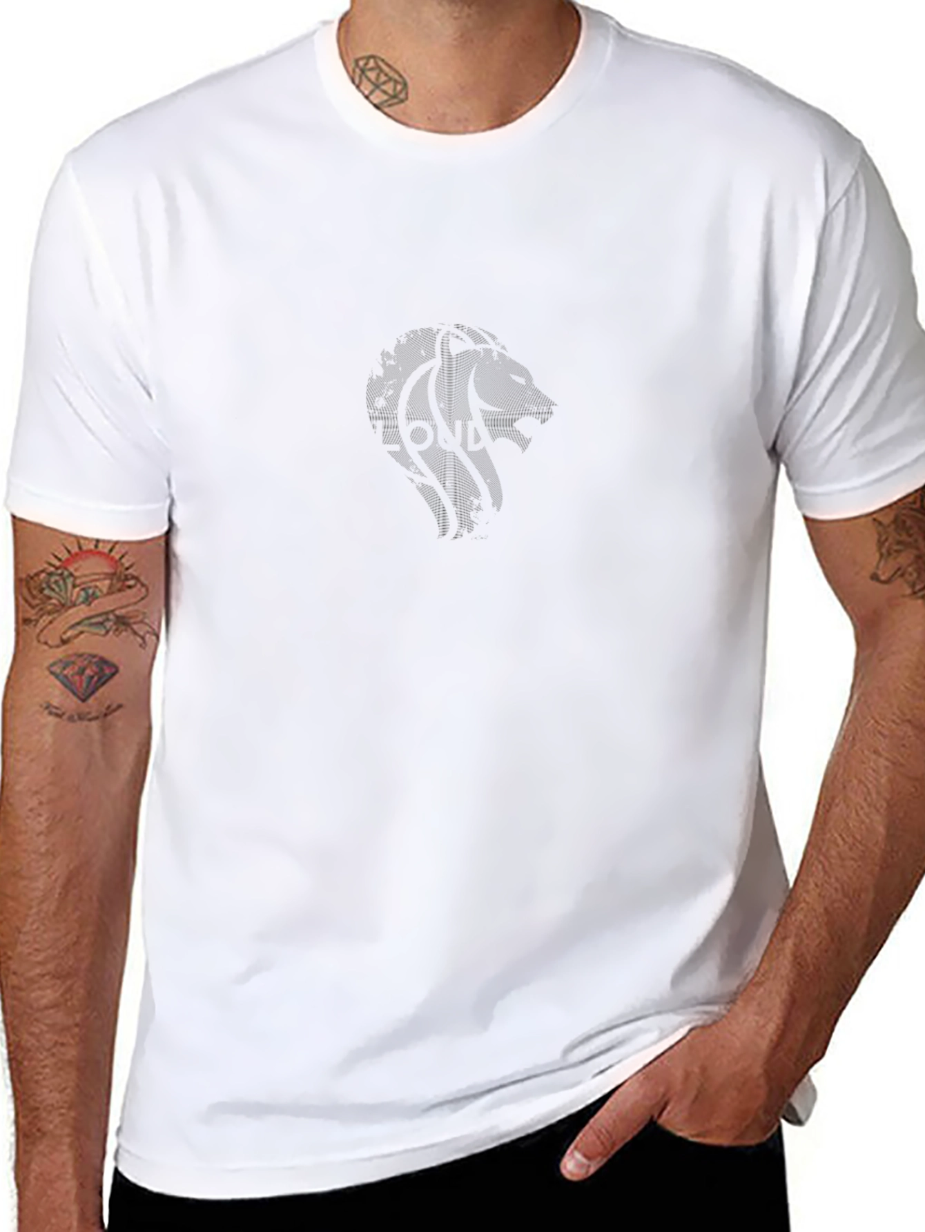 Mens Black Crew Neck T-Shirt - Casual Style