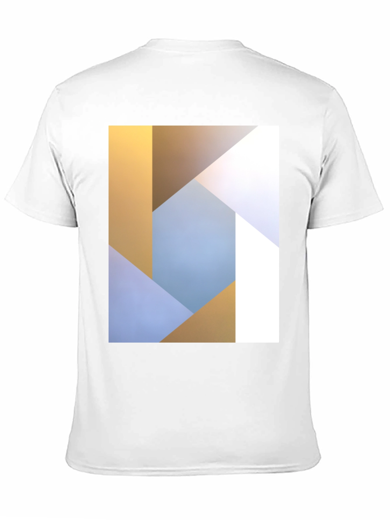 Abstract Geometric Print Black T-Shirt