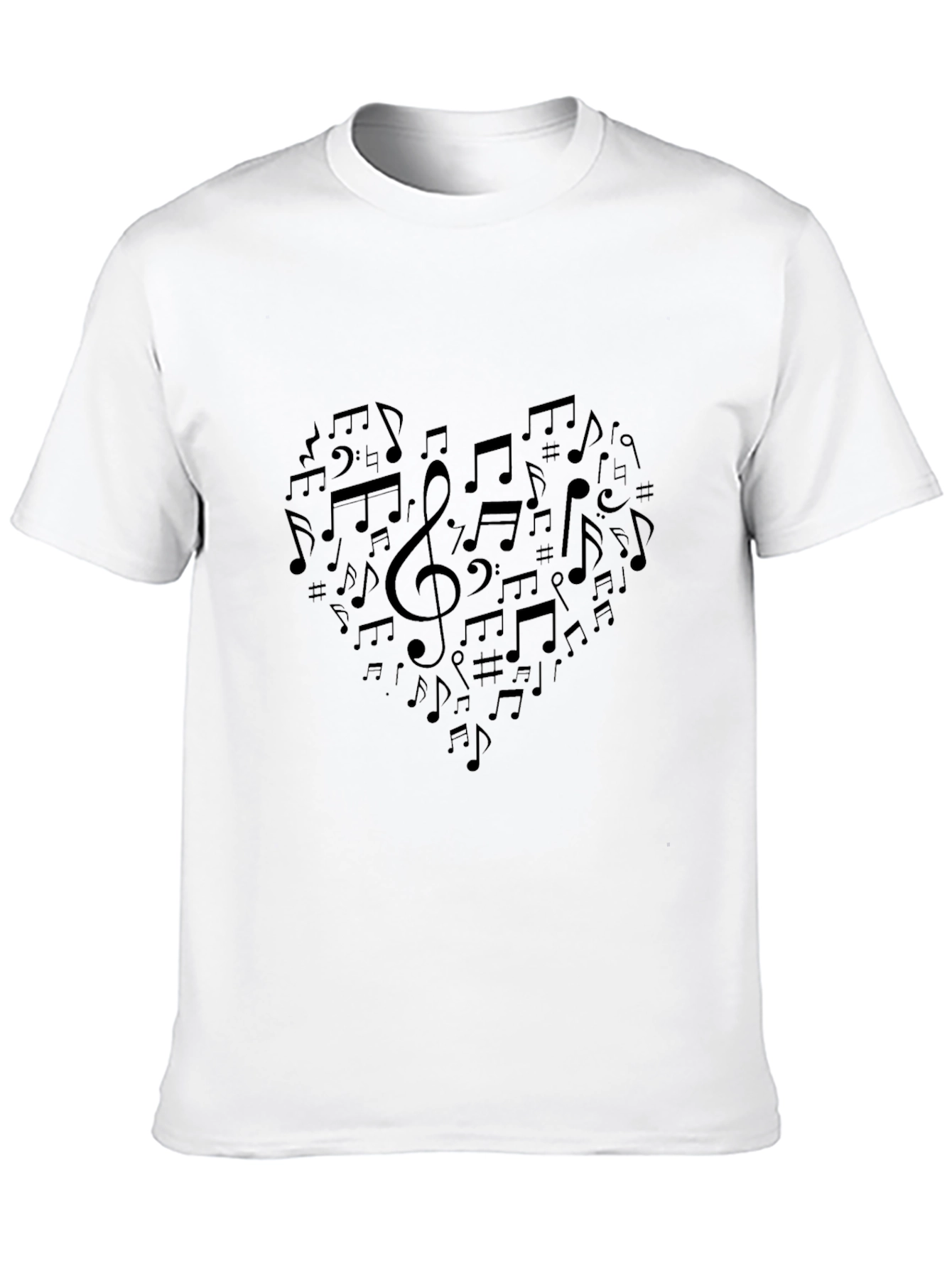 Musical Heart T-Shirt - Black