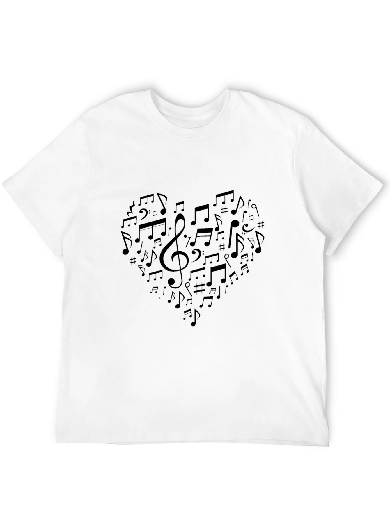Musical Heart T-Shirt - Black