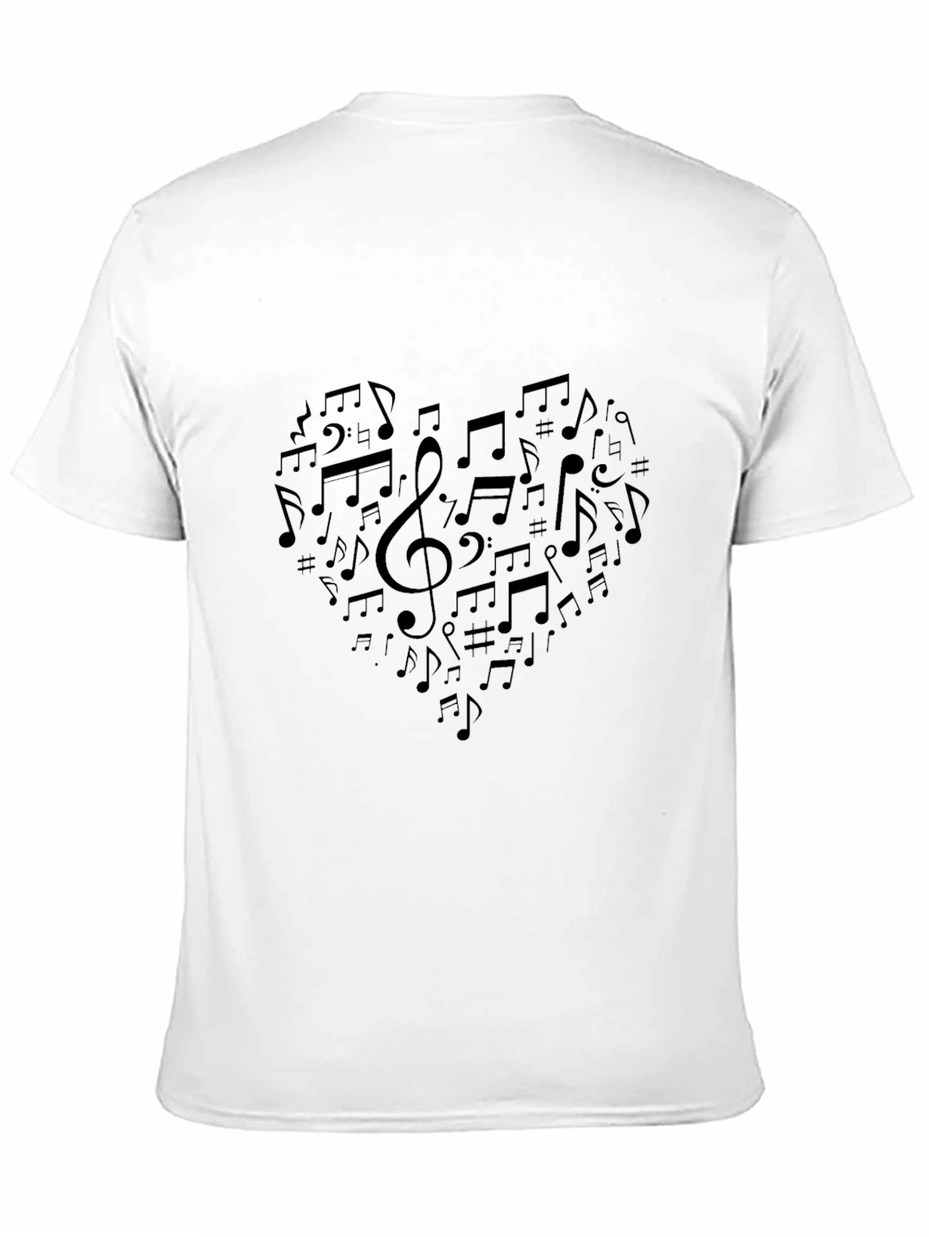 Musical Heart T-Shirt - Black