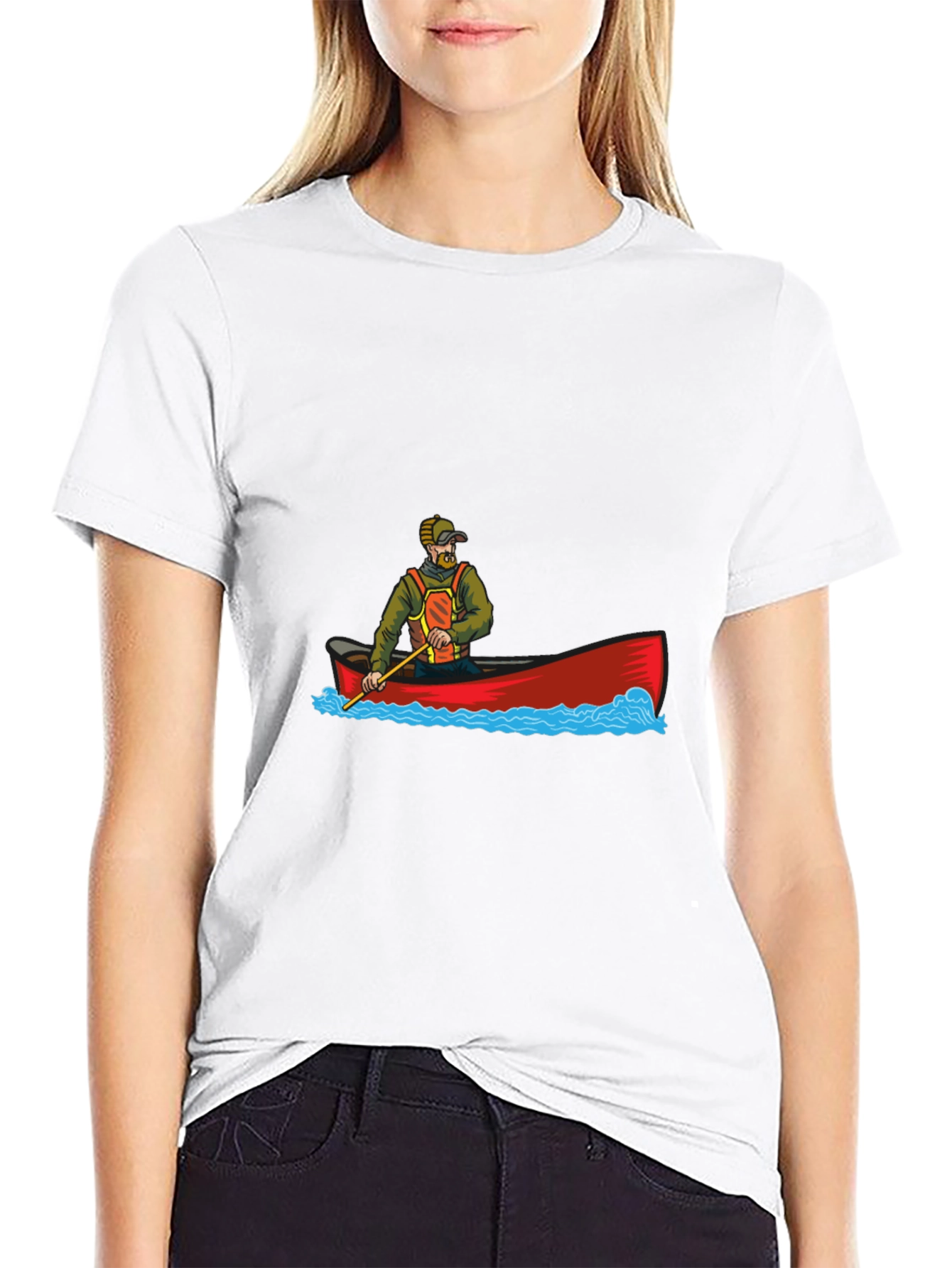 Canoe Adventure Graphic Tee - Black