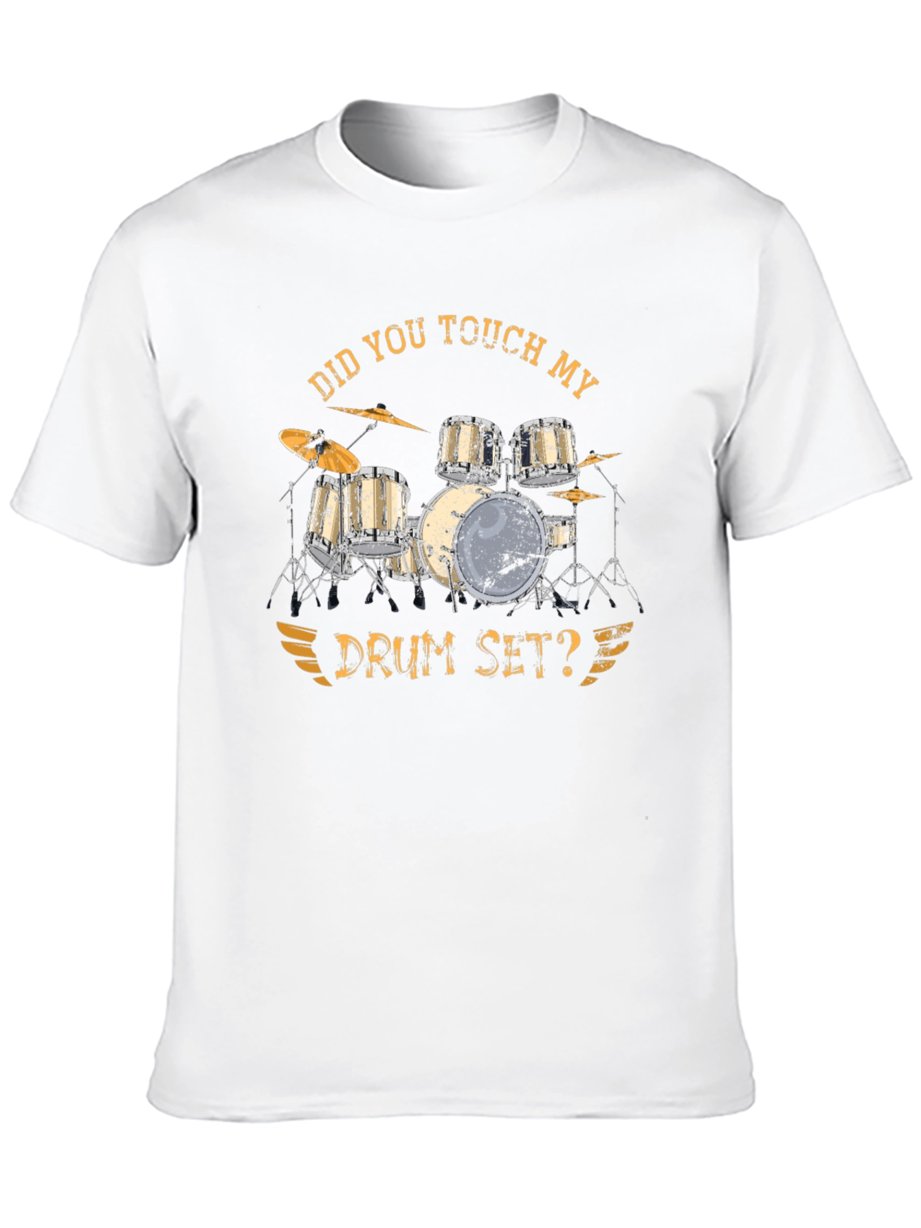 Drum Set Graphic T-Shirt - Funny Music Tee