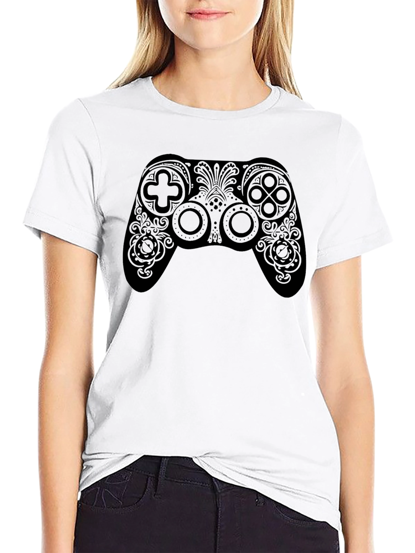Gaming Controller Graphic Tee - Black T-Shirt