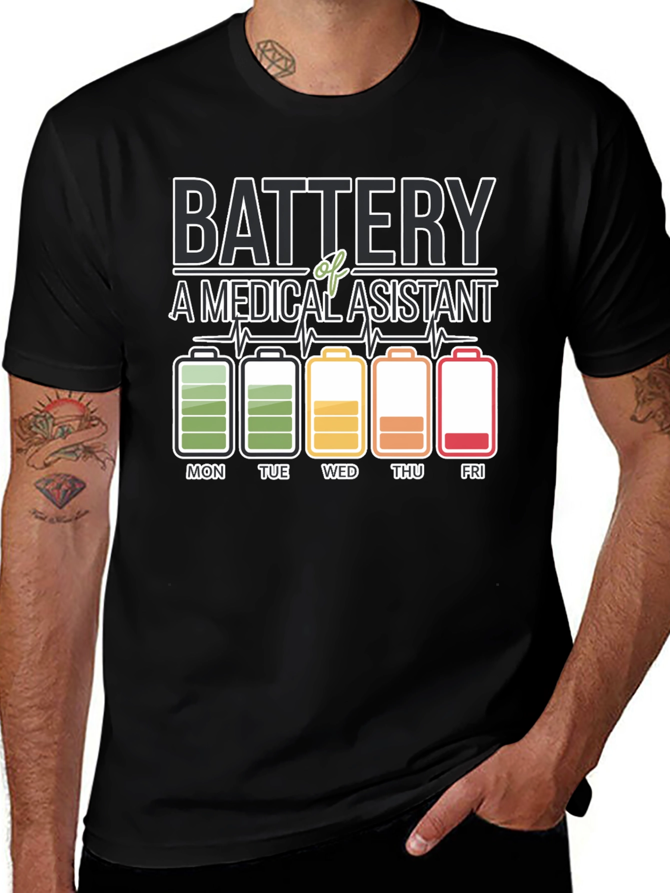 Medical Assistant Battery T-Shirt