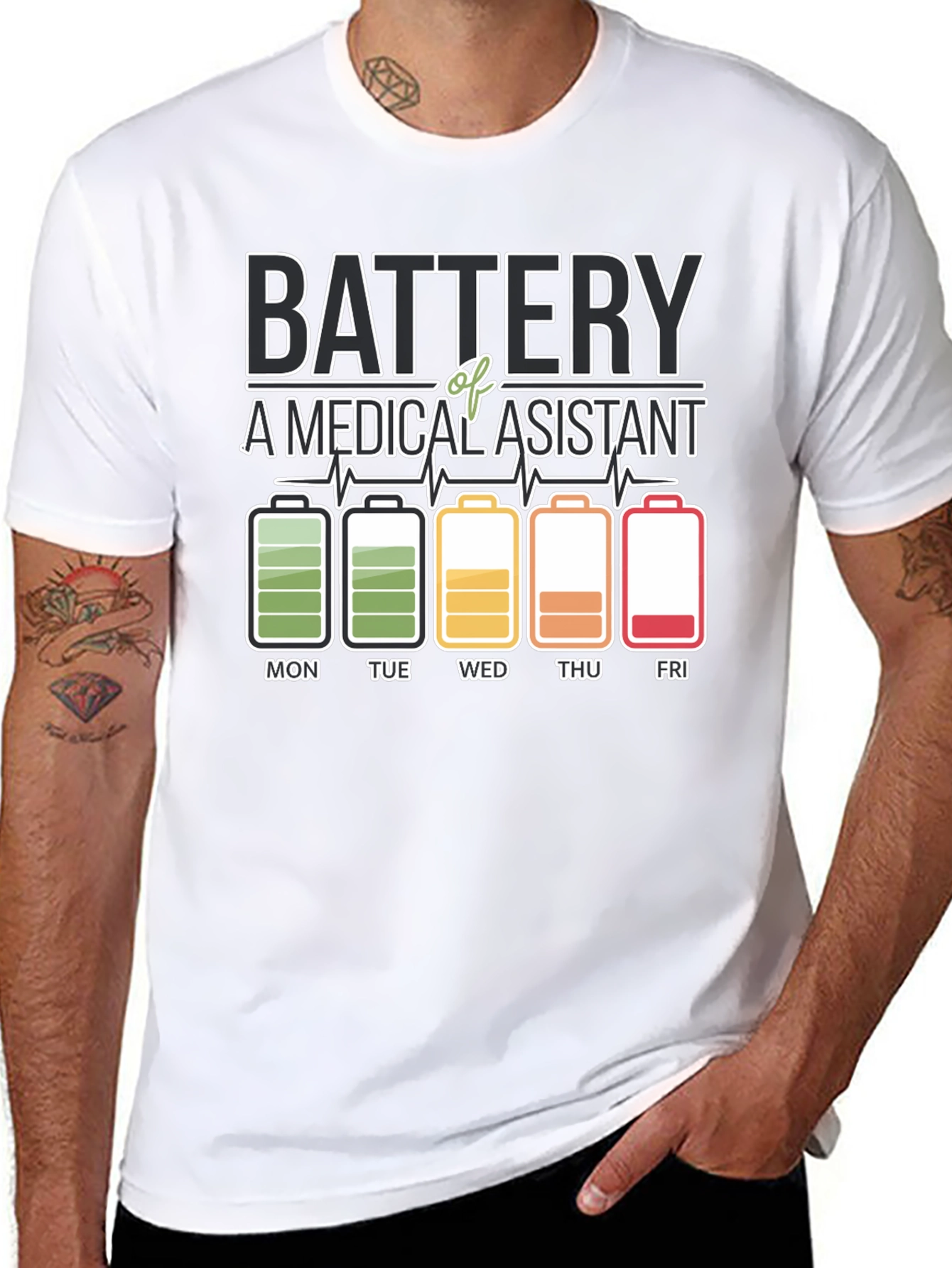 Medical Assistant Battery T-Shirt
