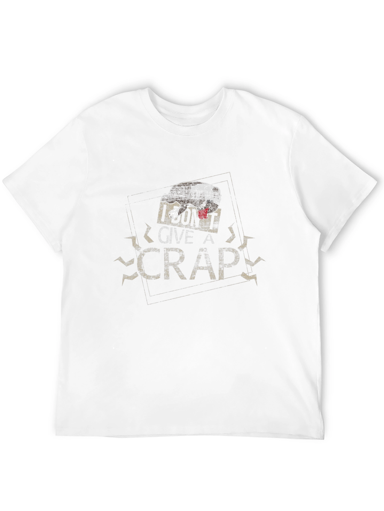 I Dont Give a Crap Mens Black T-Shirt