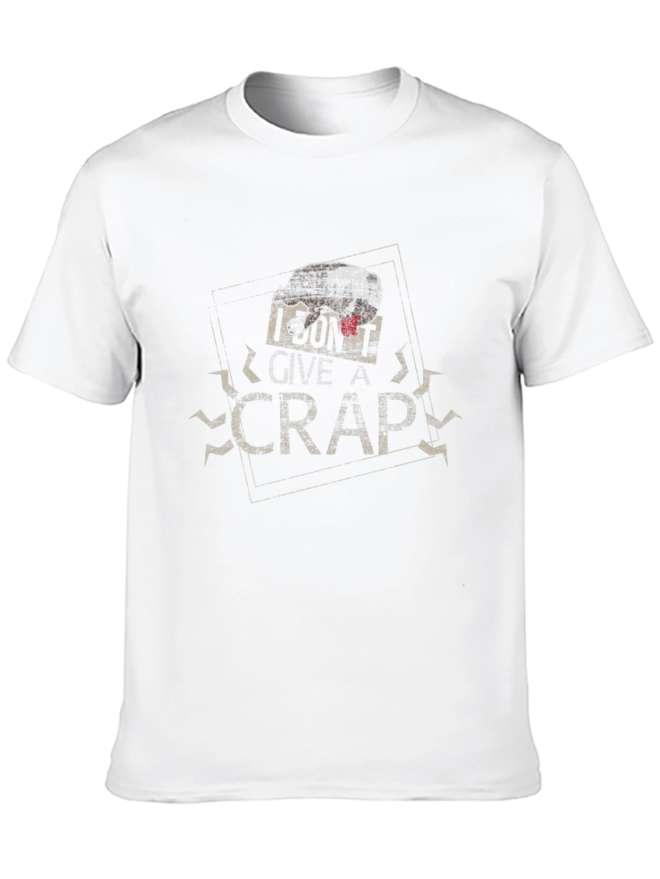 I Dont Give a Crap Mens Black T-Shirt