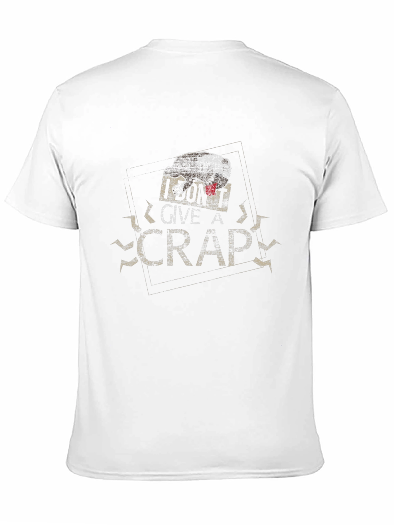 I Dont Give a Crap Mens Black T-Shirt