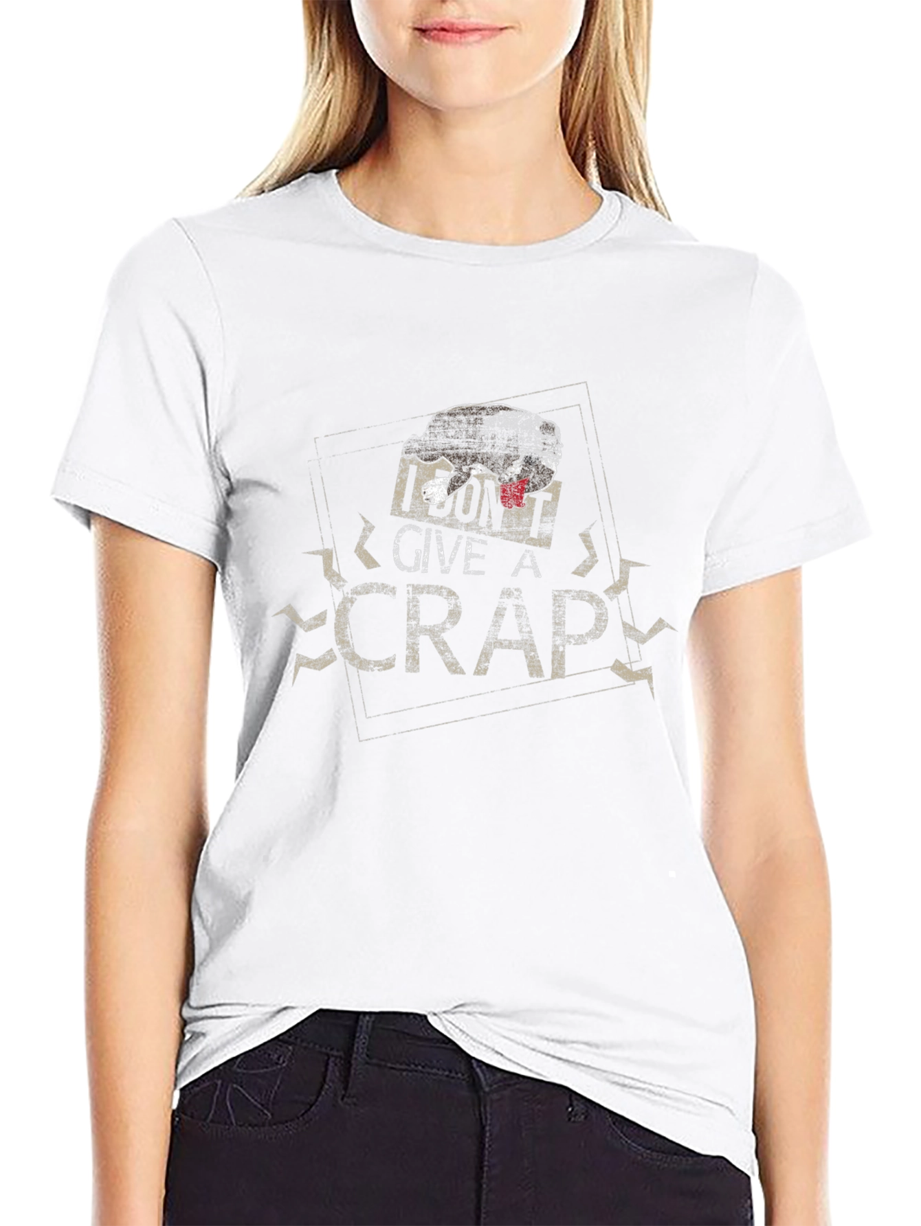 I Dont Give a Crap Mens Black T-Shirt