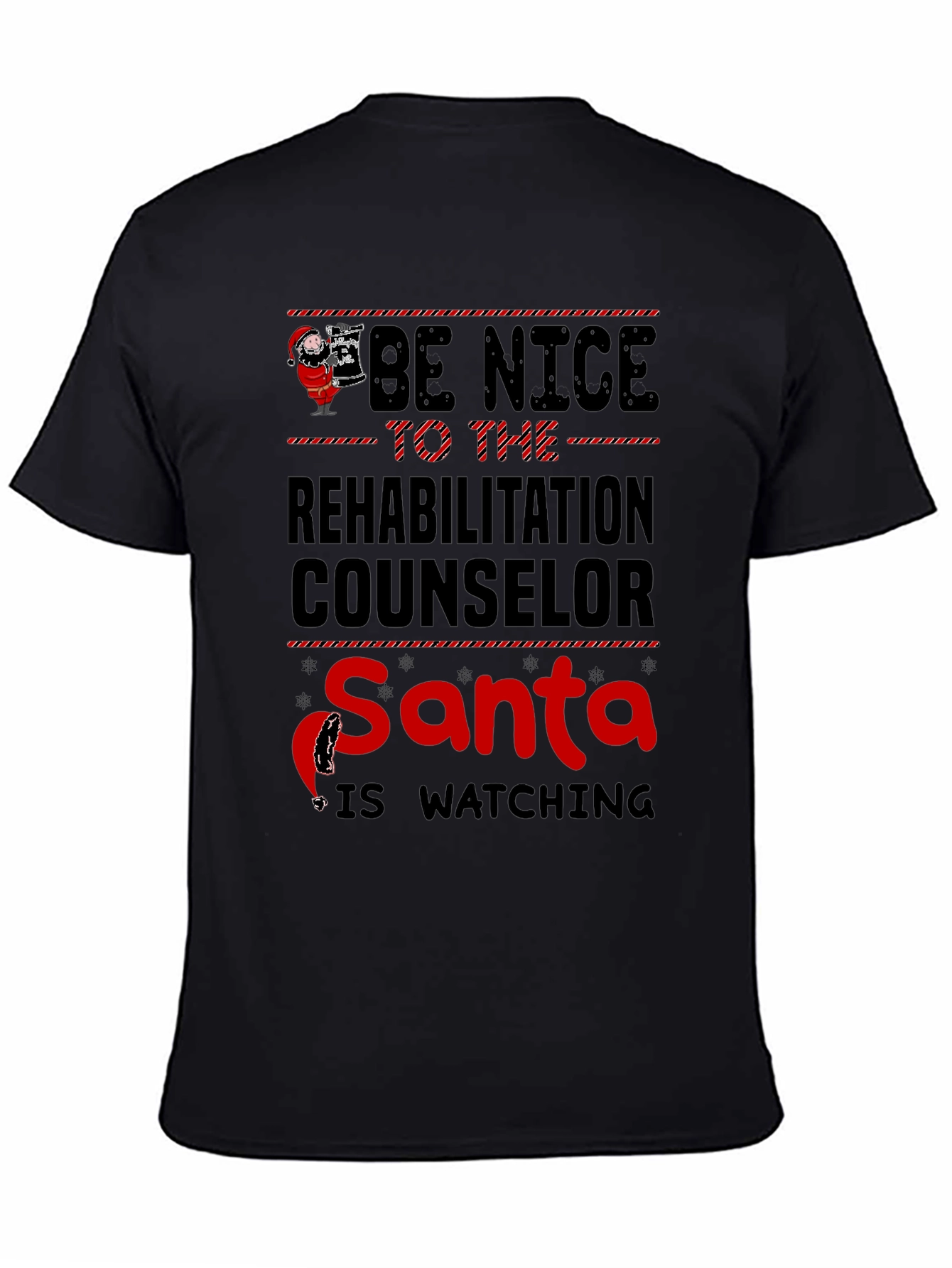 Rehabilitation Counselor Santa Christmas T-Shirt