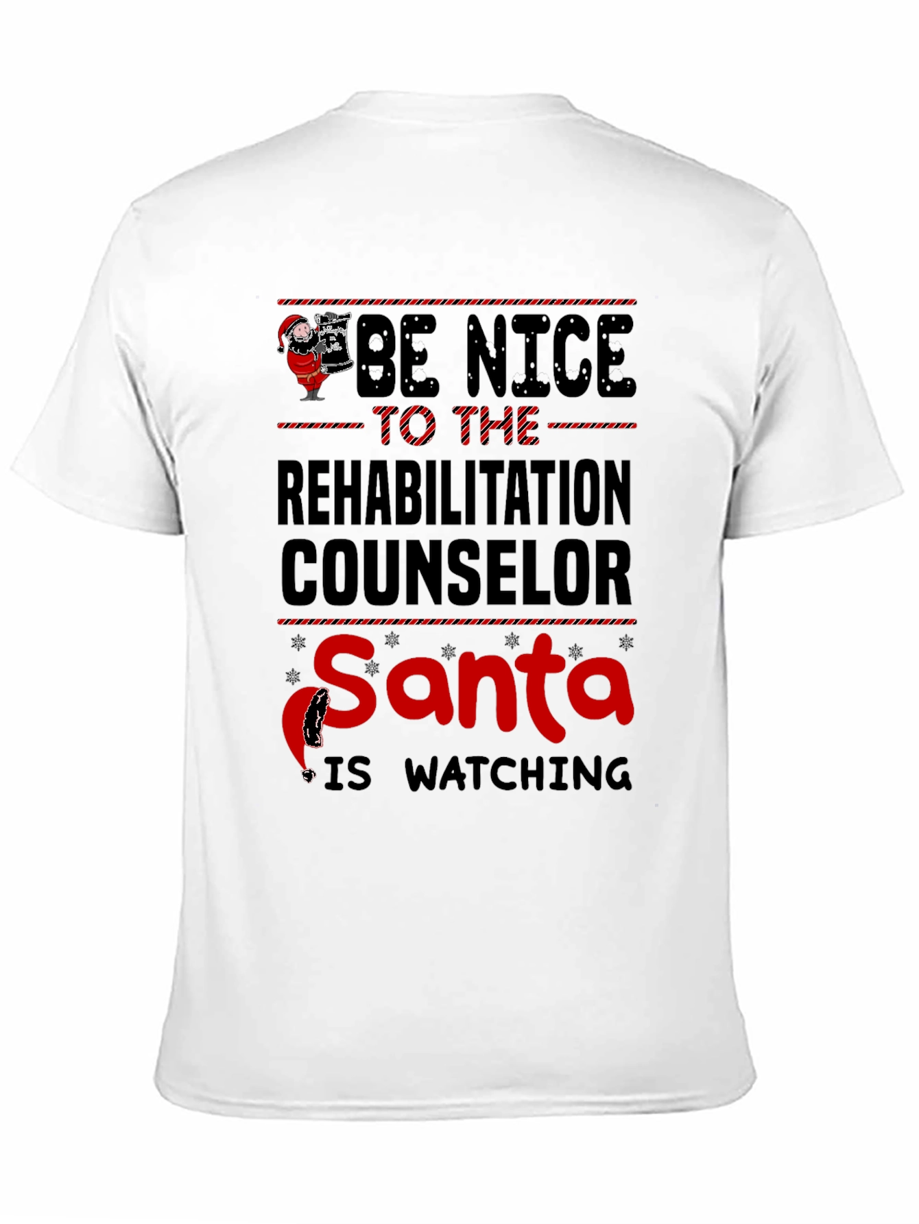 Rehabilitation Counselor Santa Christmas T-Shirt