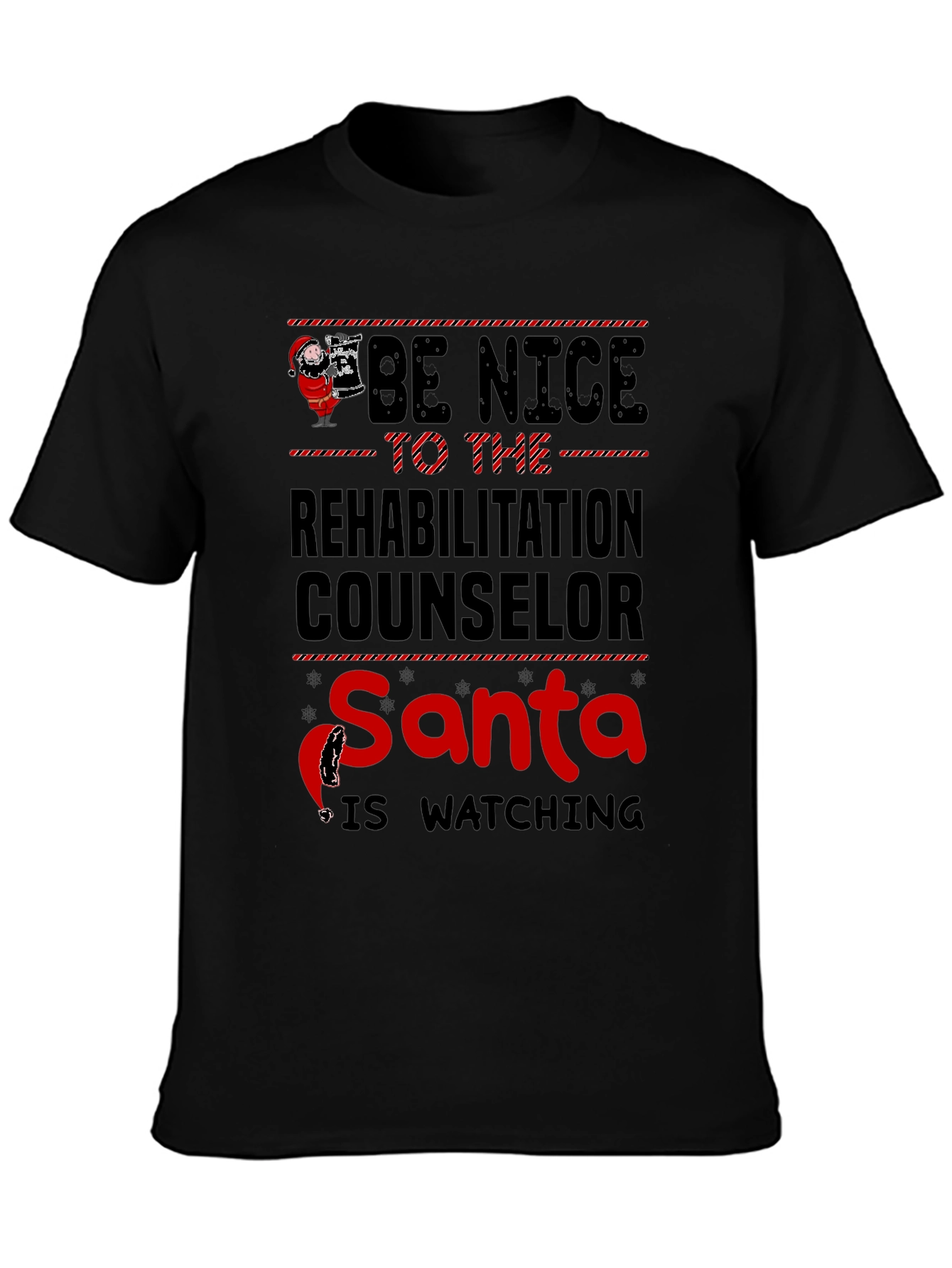 Rehabilitation Counselor Santa Christmas T-Shirt