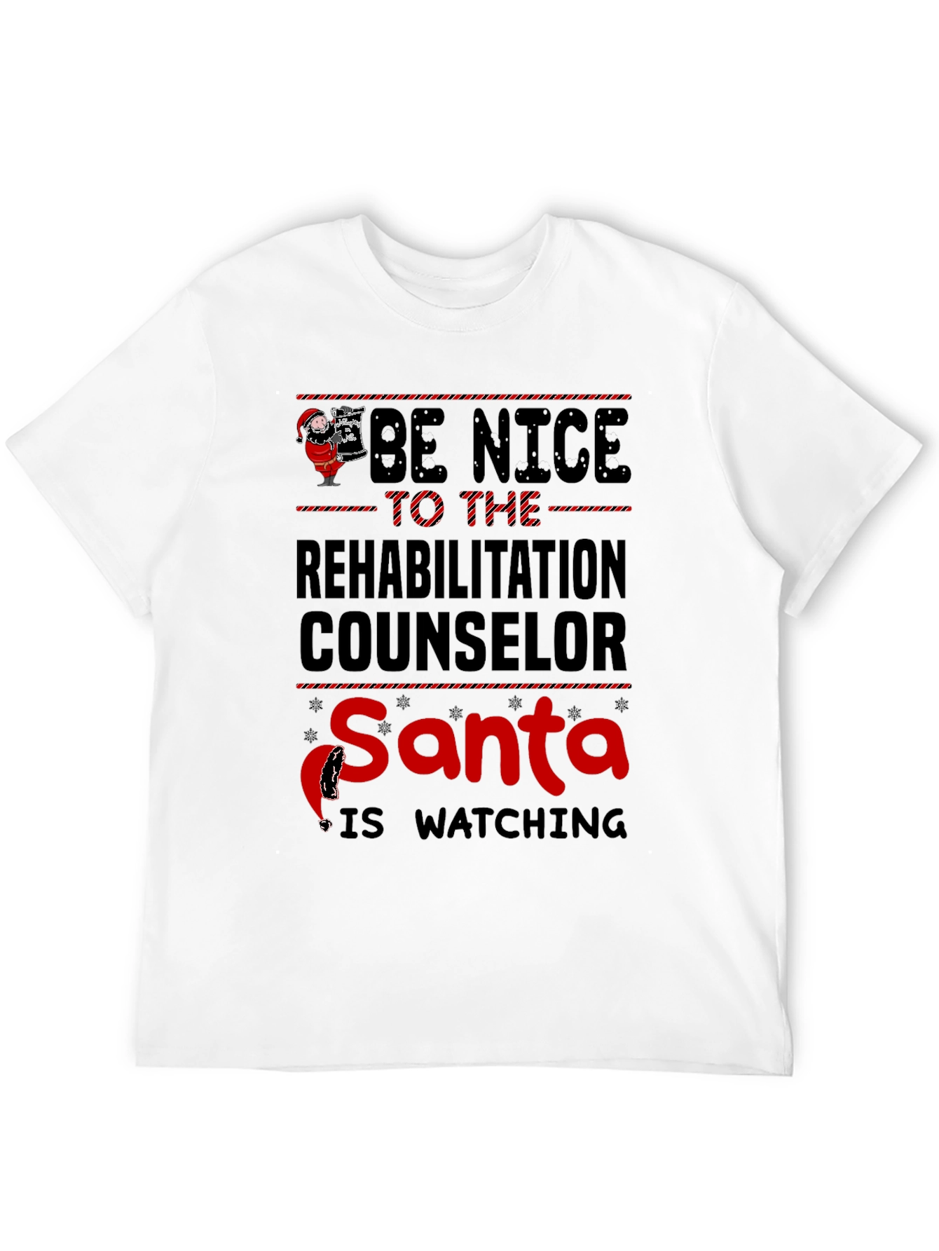 Rehabilitation Counselor Santa Christmas T-Shirt