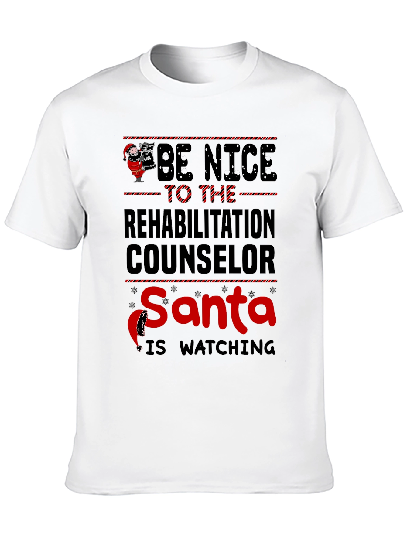 Rehabilitation Counselor Santa Christmas T-Shirt