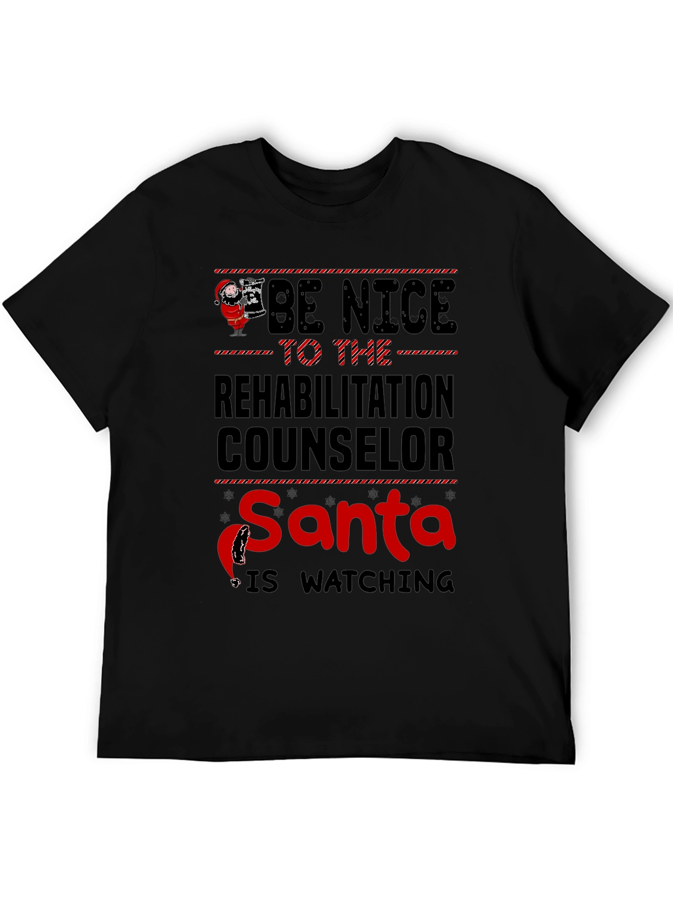 Rehabilitation Counselor Santa Christmas T-Shirt
