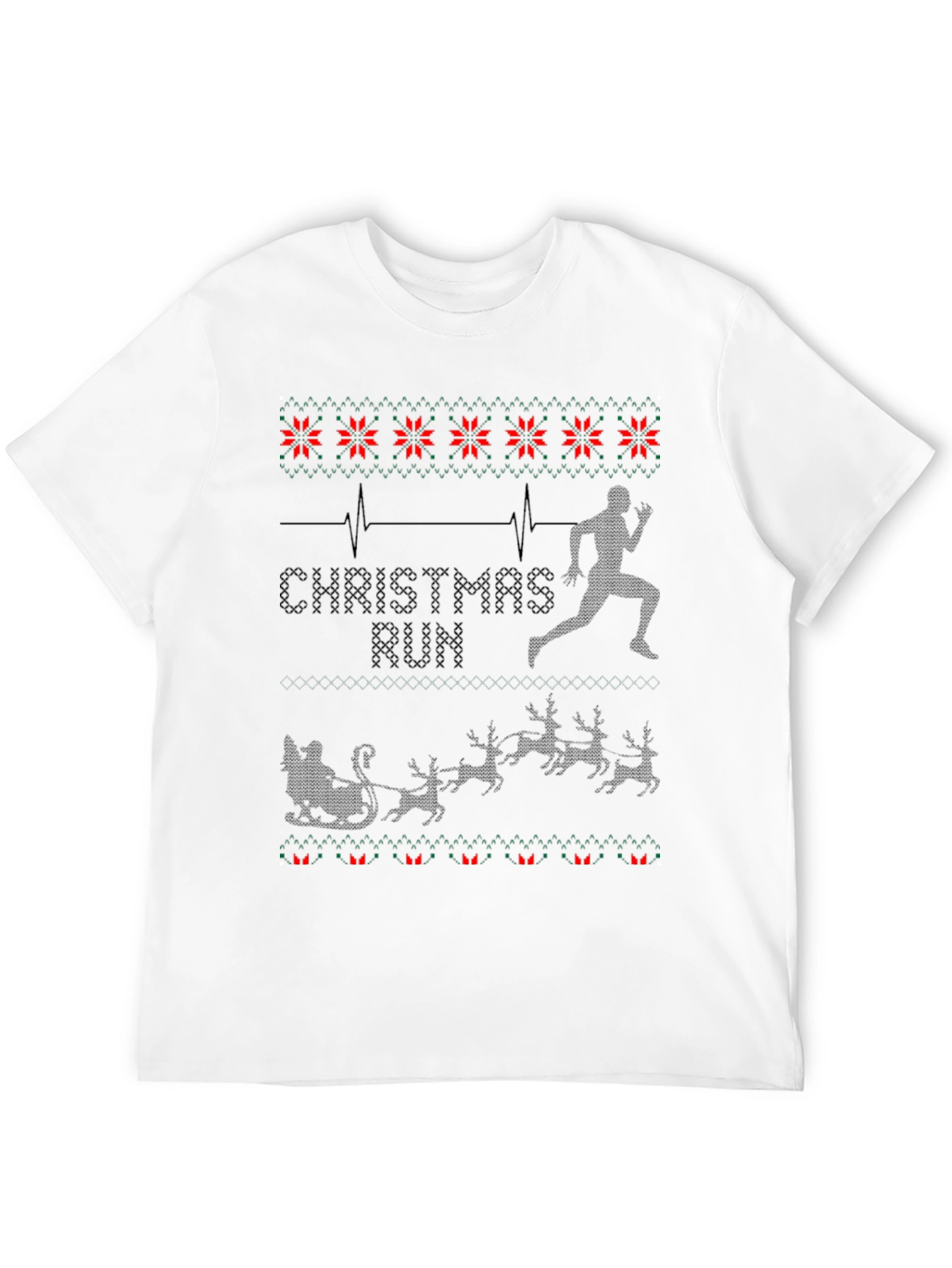 Christmas Run T-Shirt - Holiday Runner Tee