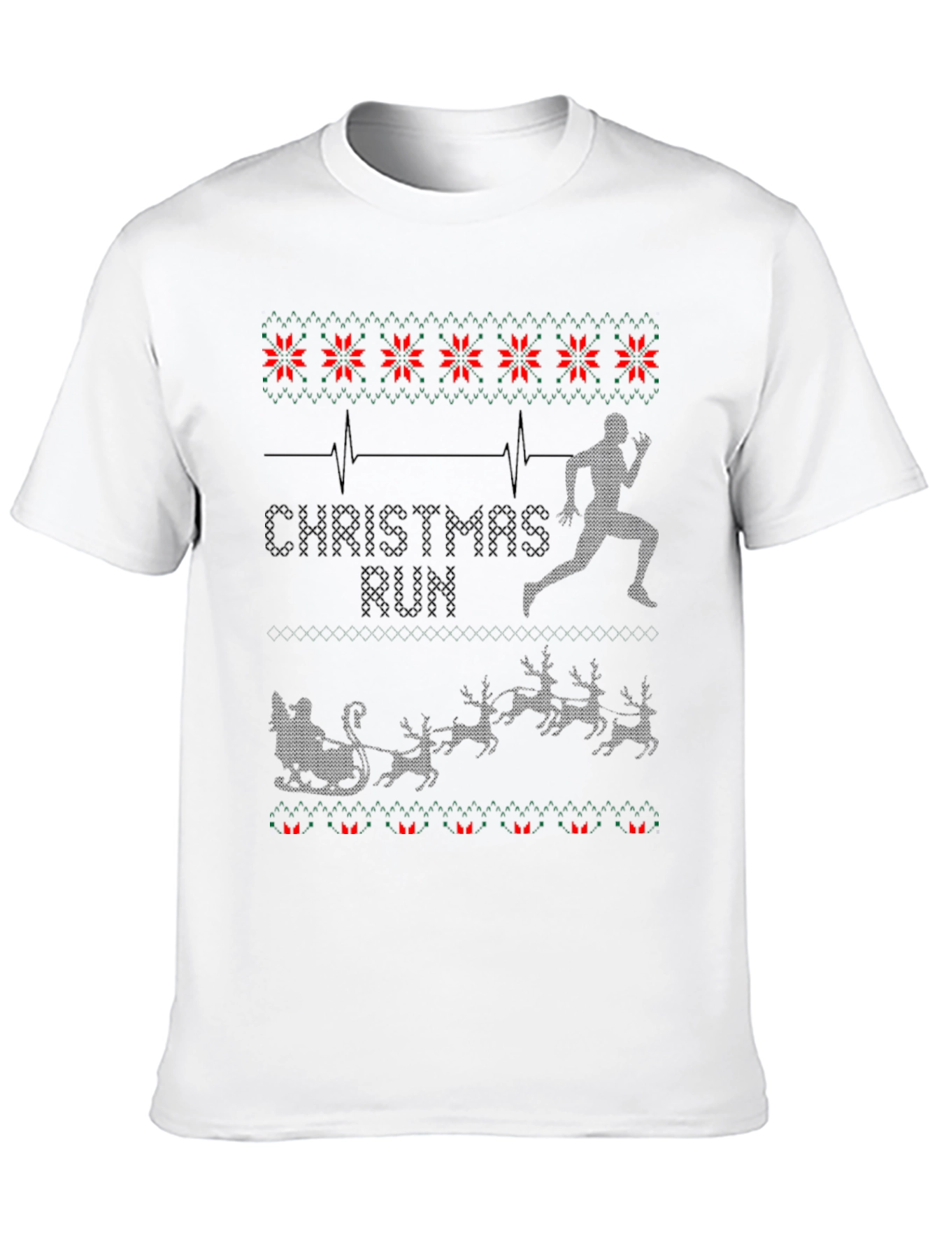 Christmas Run T-Shirt - Holiday Runner Tee