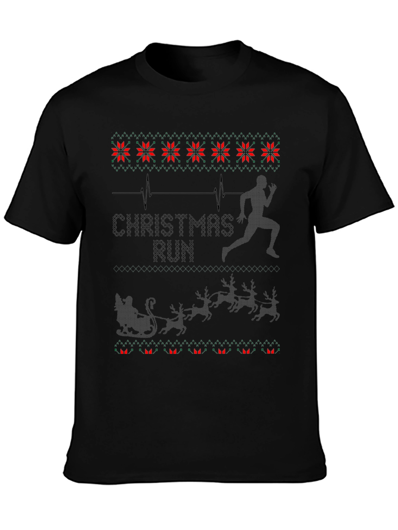 Christmas Run T-Shirt - Holiday Runner Tee