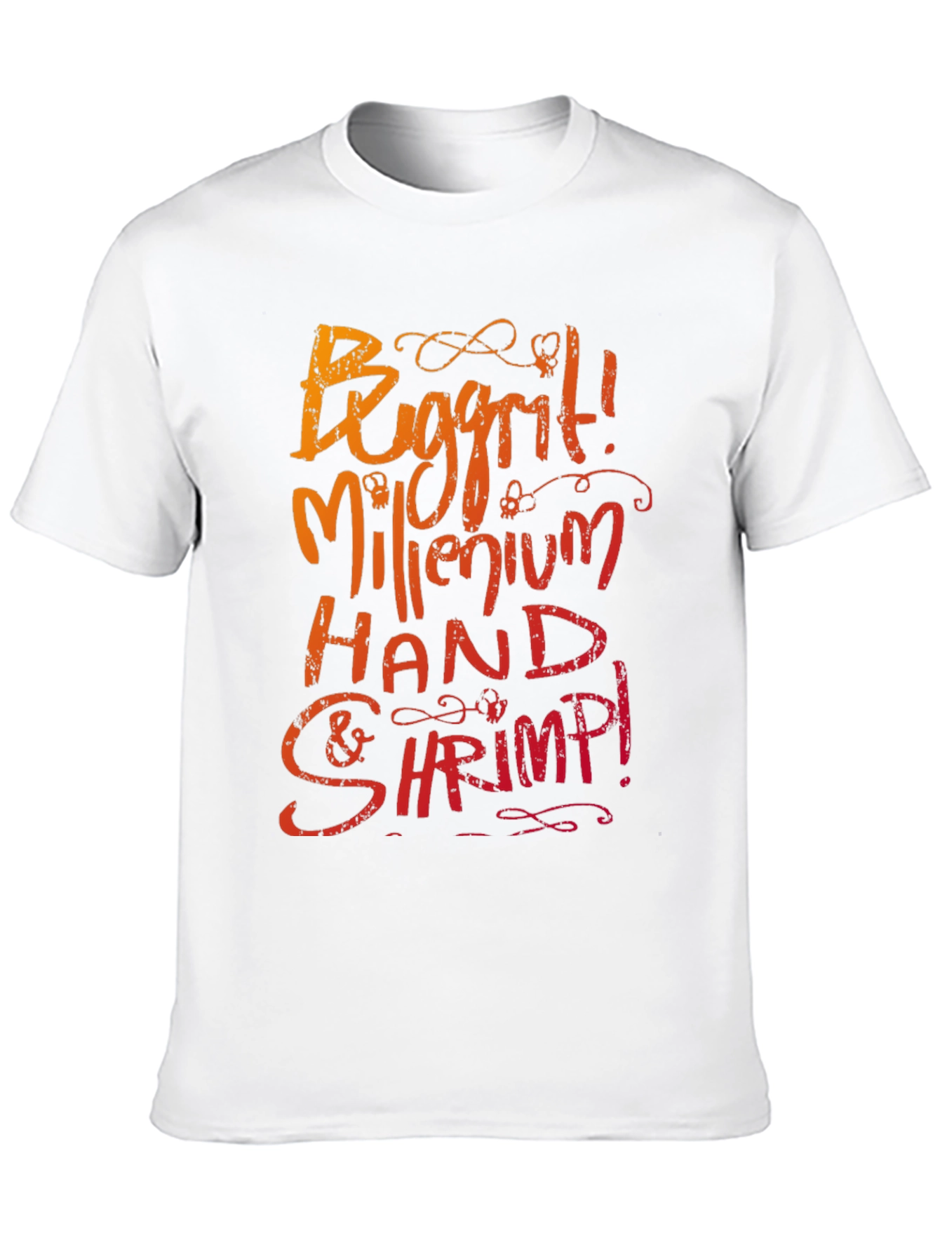 Buggrit Millenium Hand & Shrimp! Graphic Tee