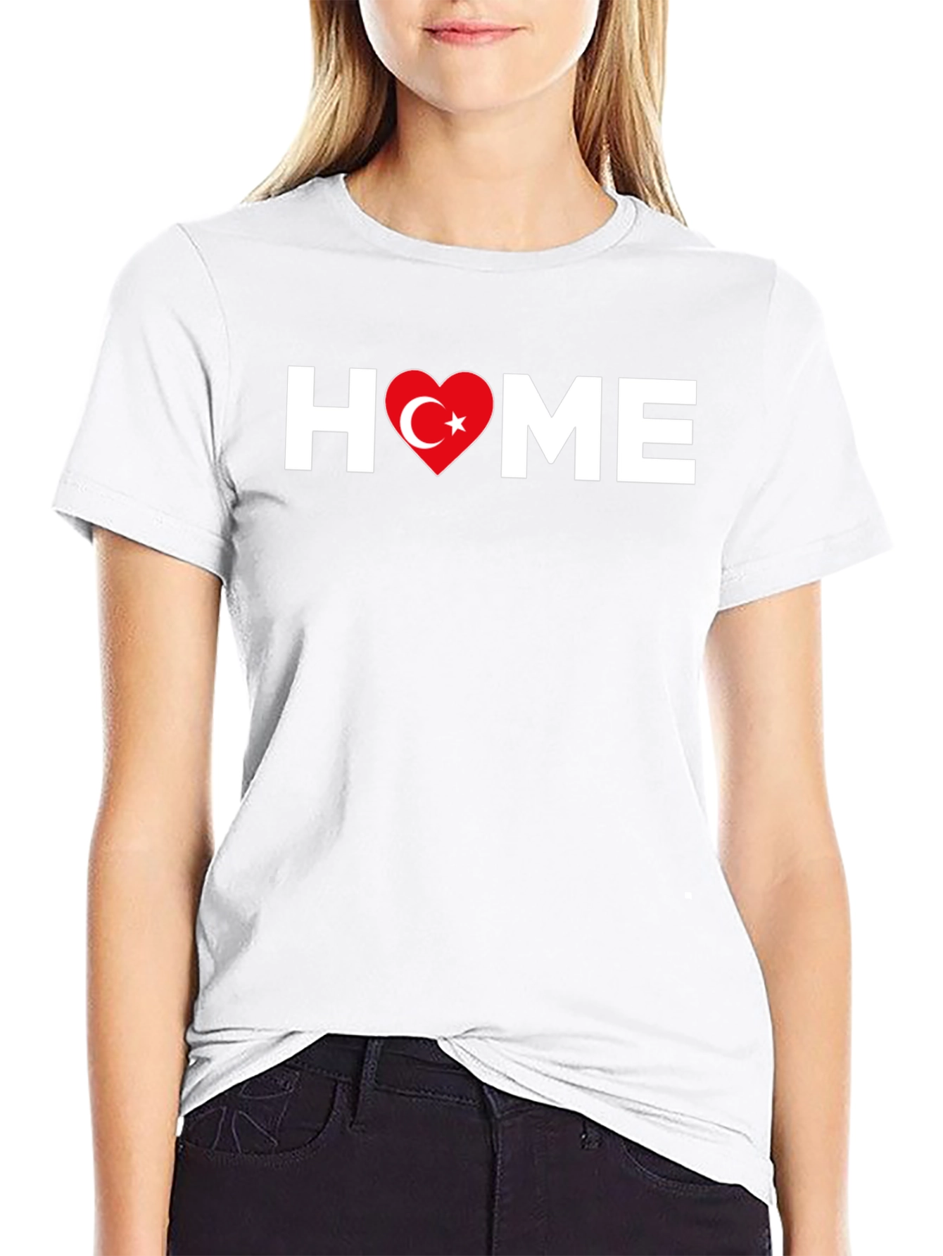 Turkish Heart Home T-Shirt - Black