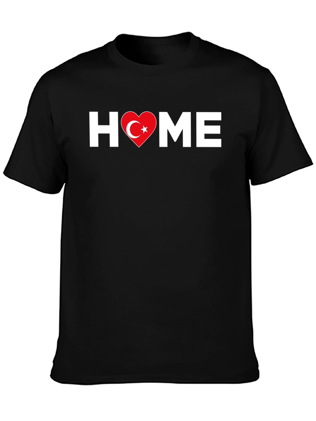 Turkish Heart Home T-Shirt - Black