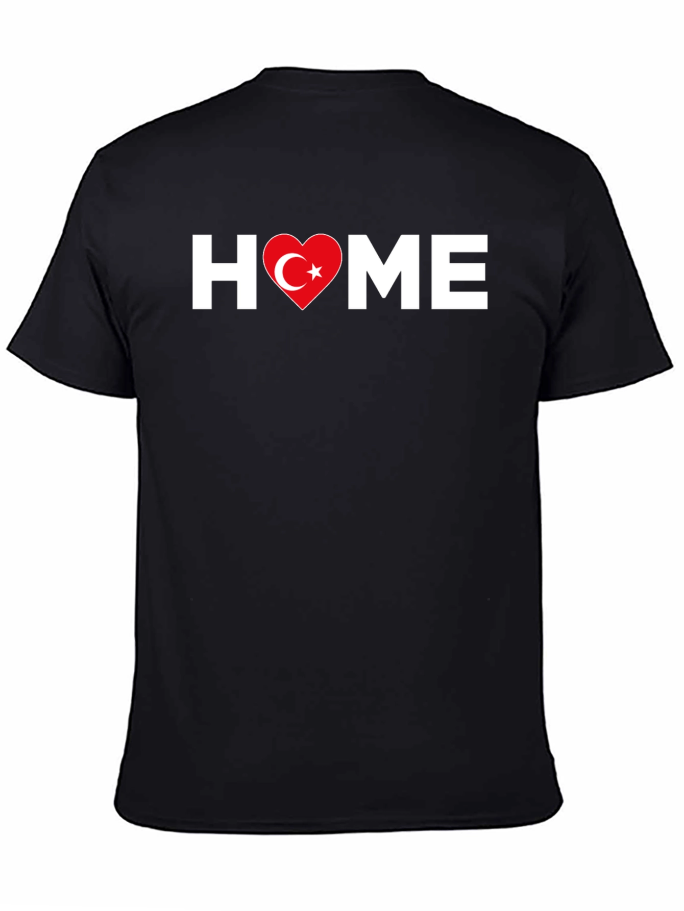 Turkish Heart Home T-Shirt - Black
