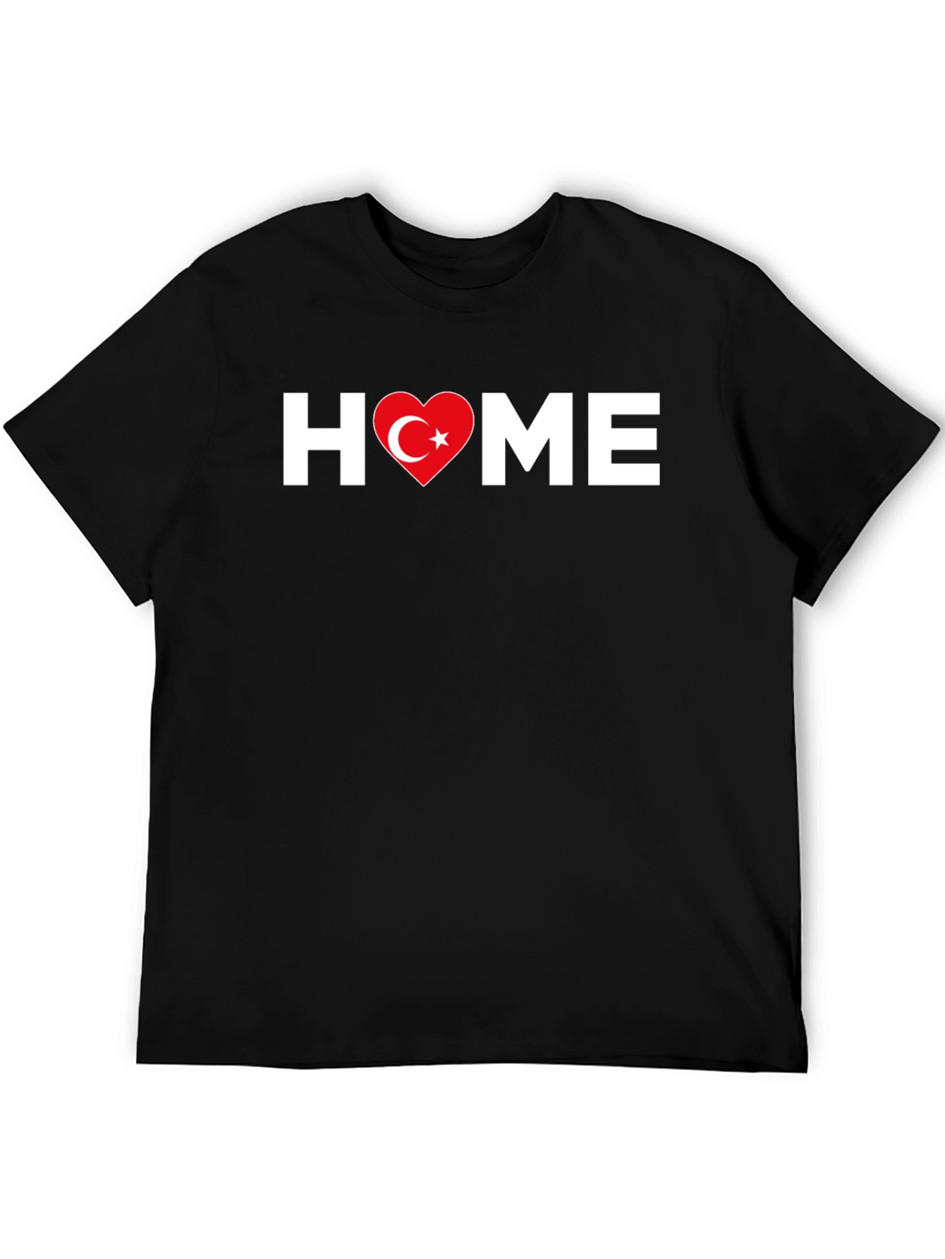 Turkish Heart Home T-Shirt - Black