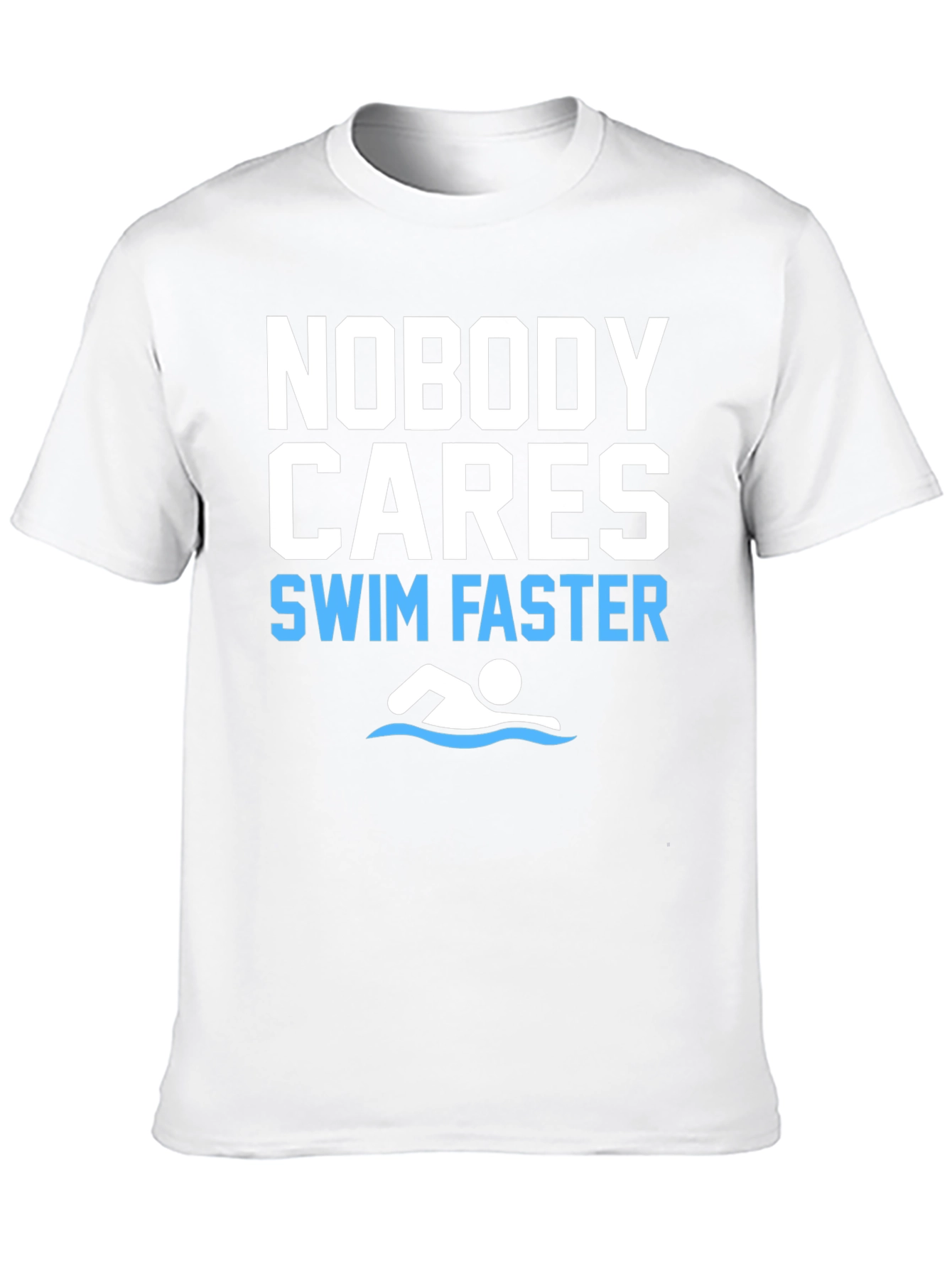 Funny Swim Faster Graphic T-Shirt