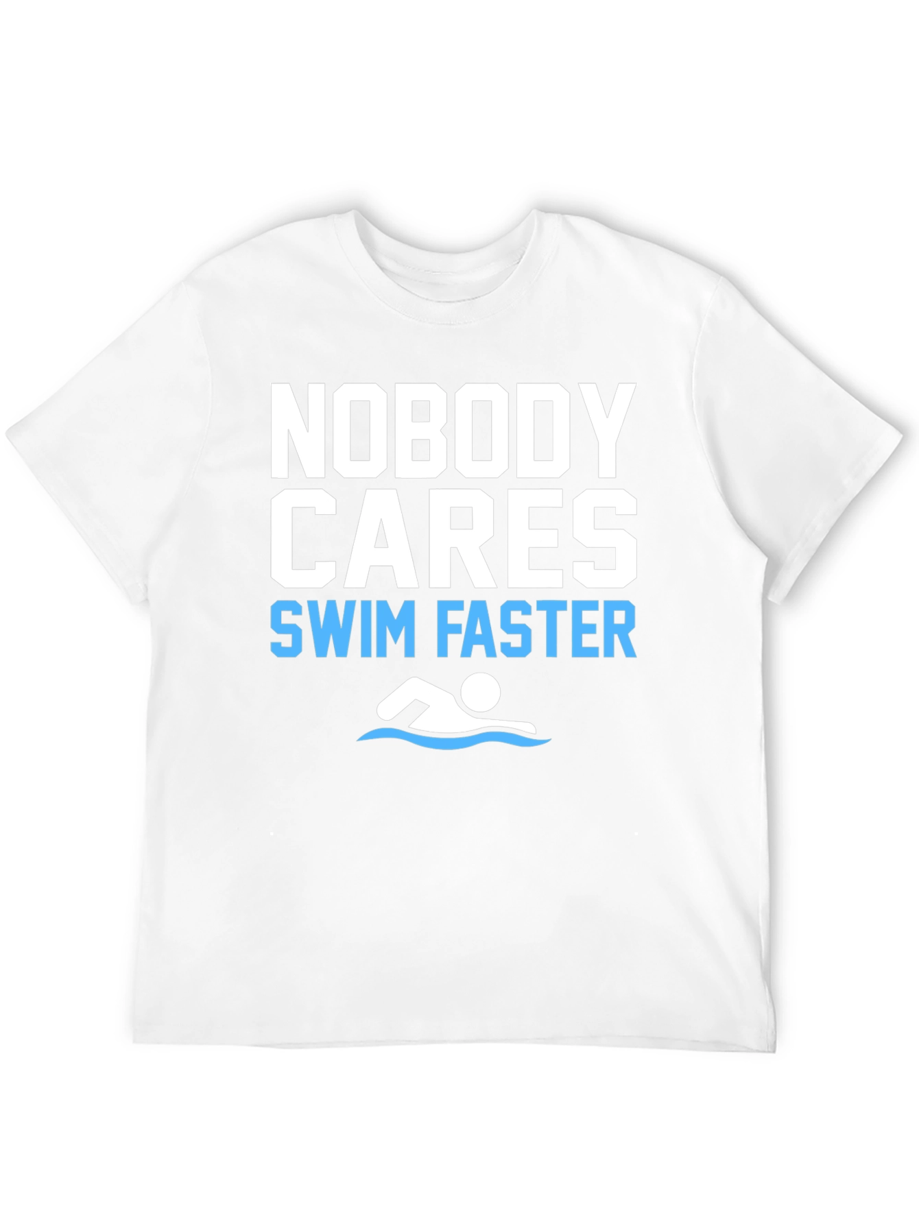 Funny Swim Faster Graphic T-Shirt
